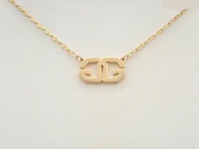 Other line: Precious metal necklaces and pendants, neck circumference approximately 38 cm.