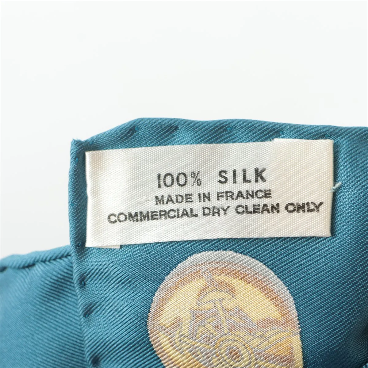 Carre 90 GRAND UNIFORME scarf, silk, blue. Shows signs of wear, — view 6