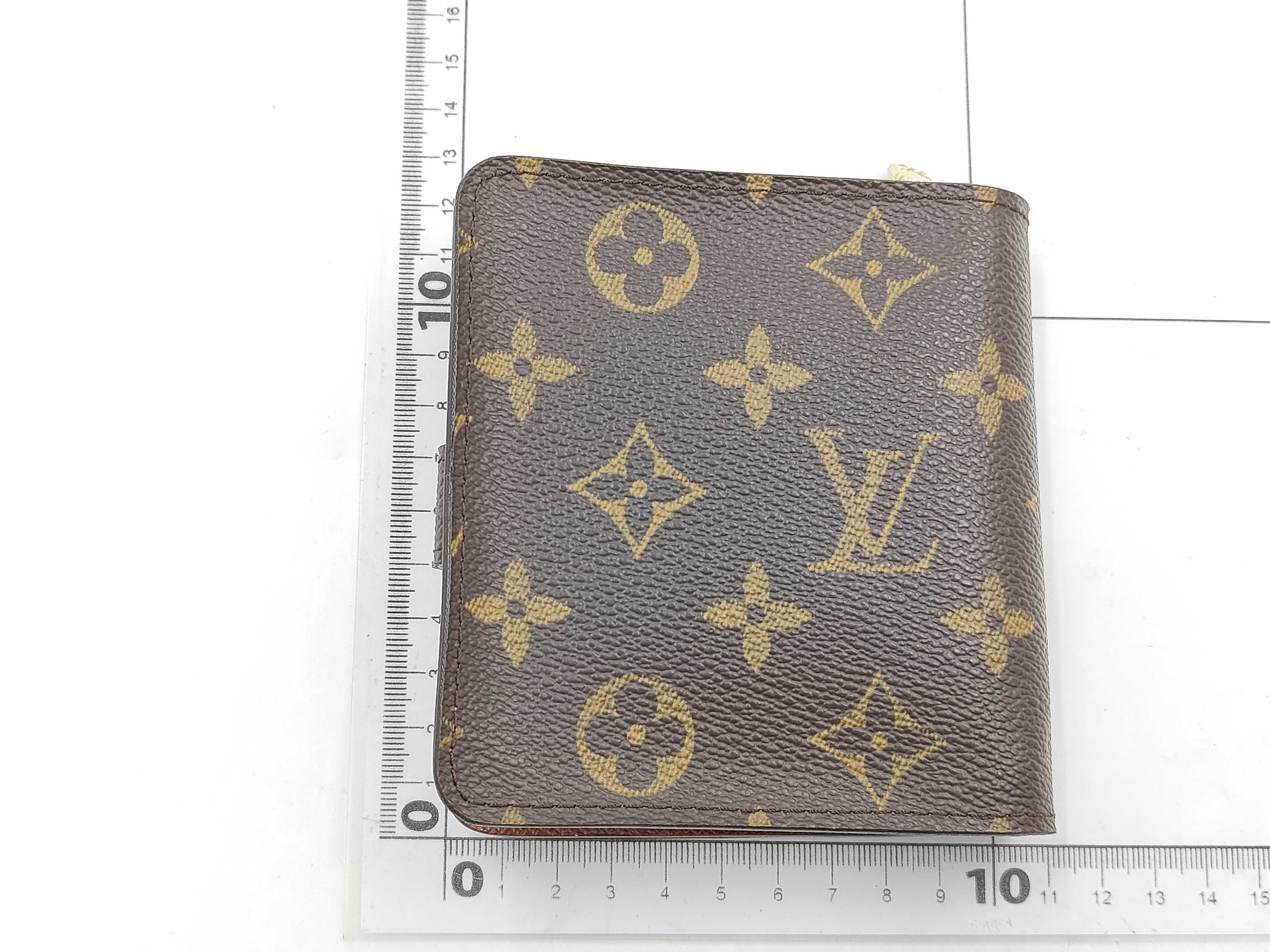 LV Louis Vuitton M61667 Compact Zip Monogram Brown Compact Wallet — view 2