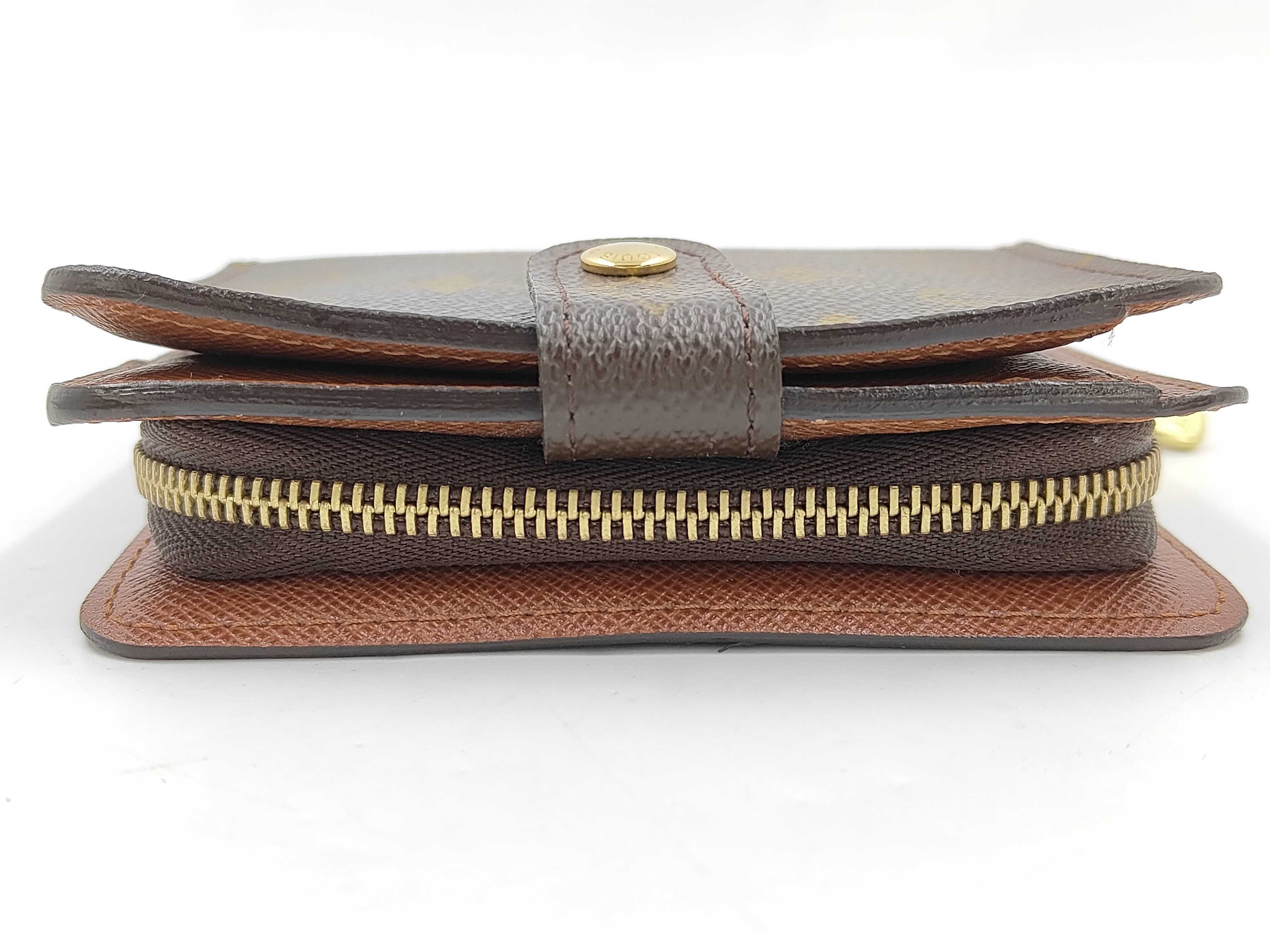 LV Louis Vuitton M61667 Compact Zip Monogram Brown Compact Wallet — view 5