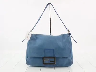 Mamma Baguette semi-shoulder bag, blue