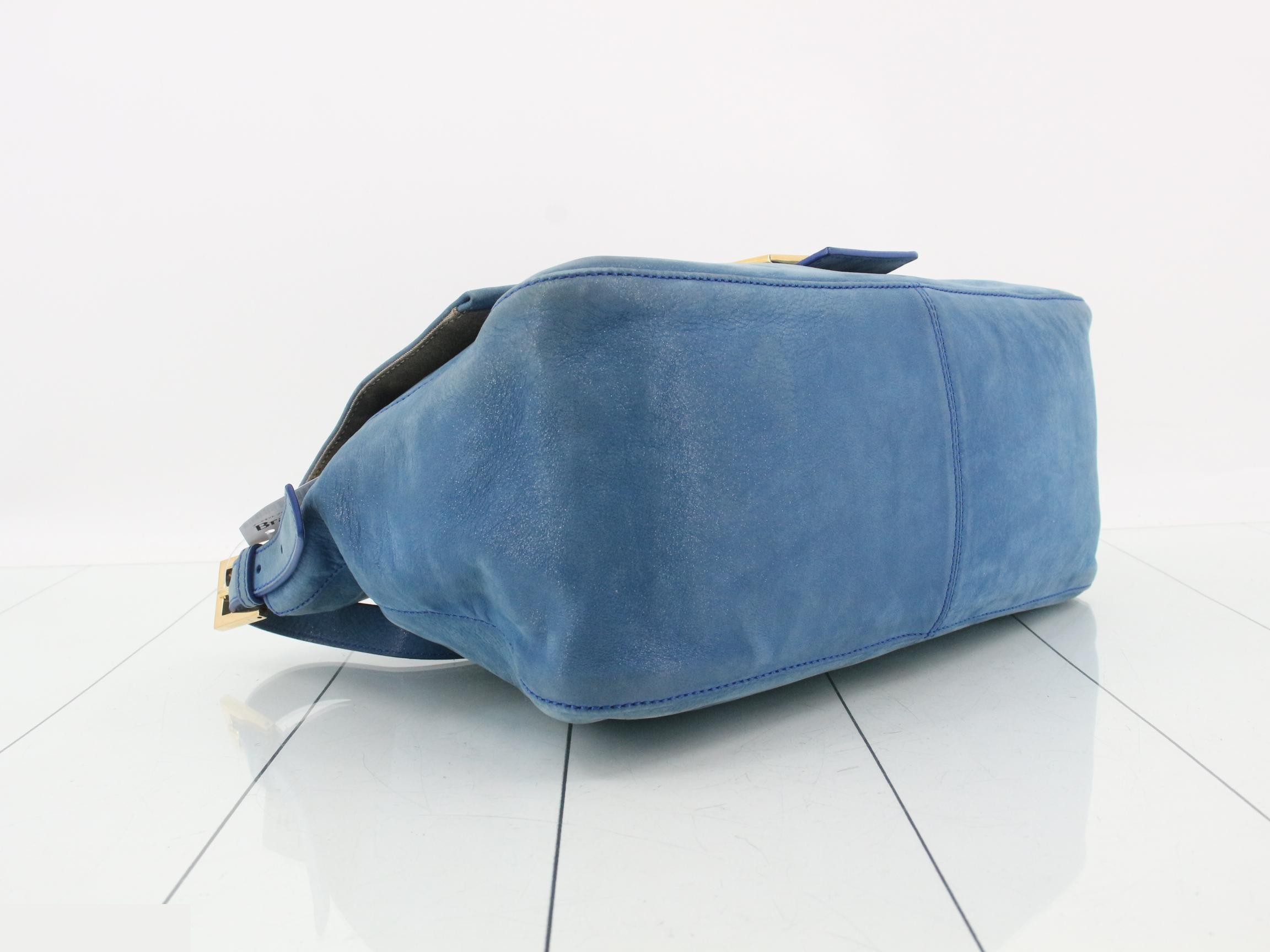Mamma Baguette semi-shoulder bag, blue — view 5