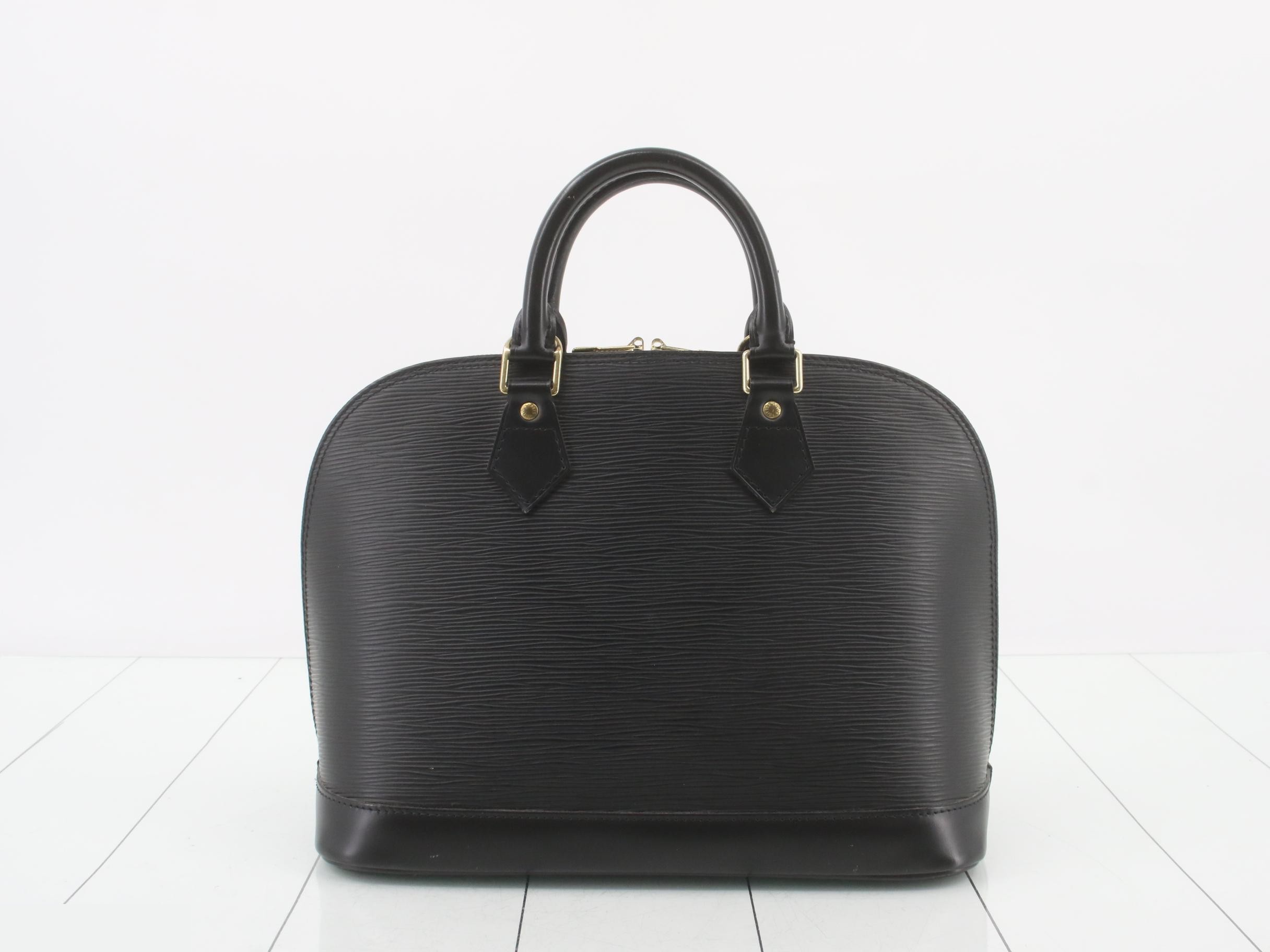 LV Alma Tote Bag, Black, Gold Hardware — view 2