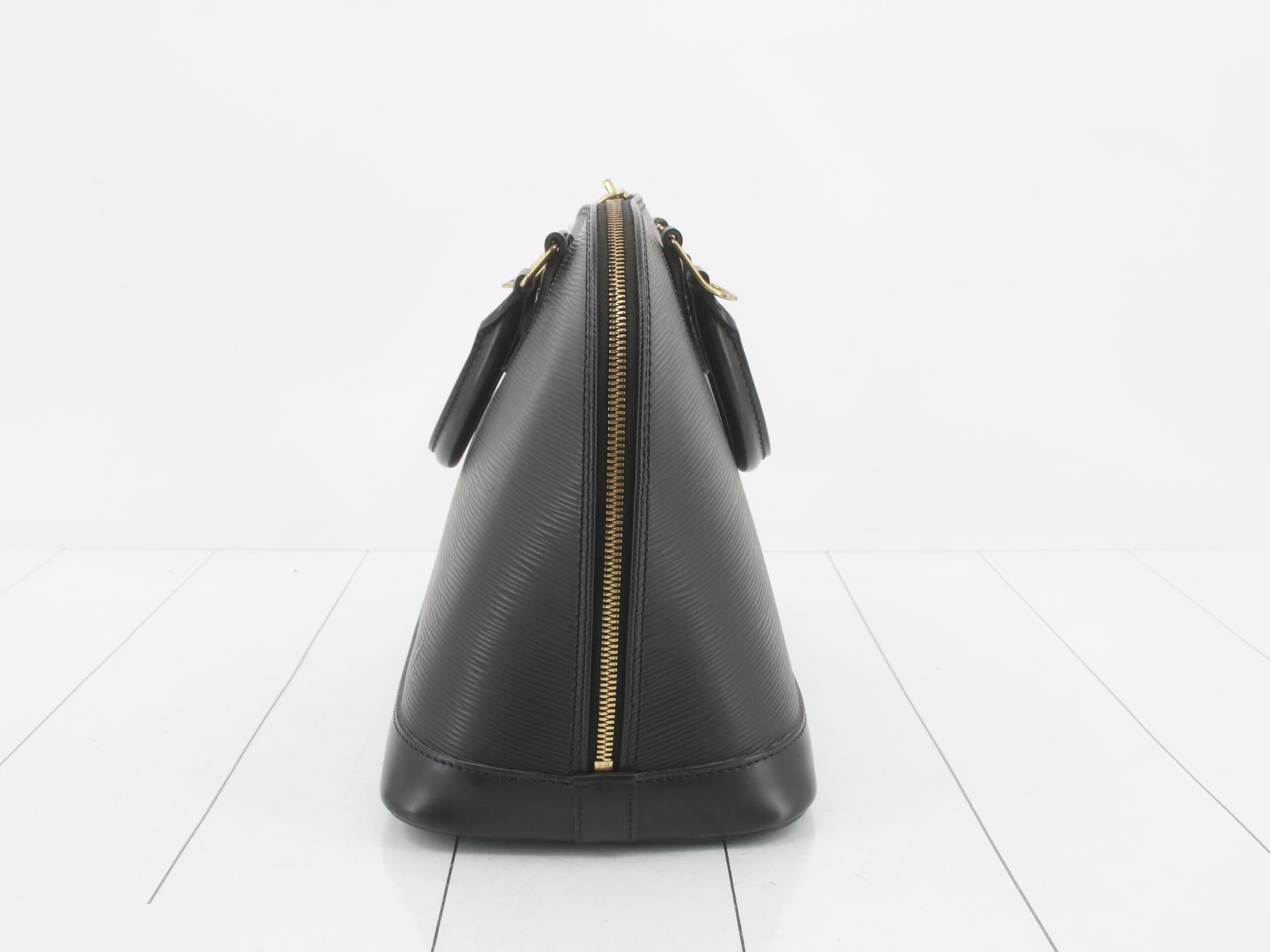 LV Alma Tote Bag, Black, Gold Hardware — view 3