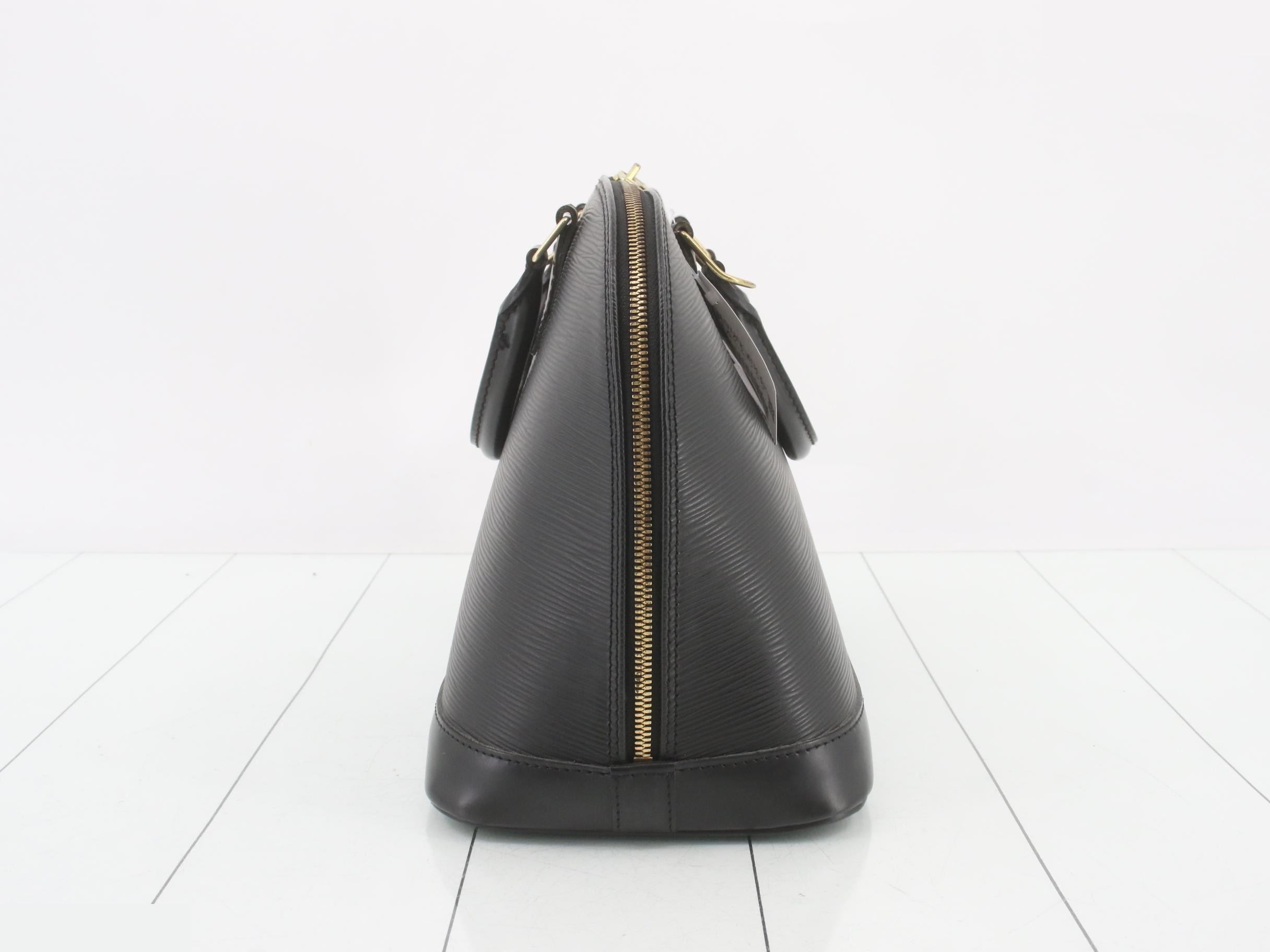LV Alma Tote Bag, Black, Gold Hardware — view 4