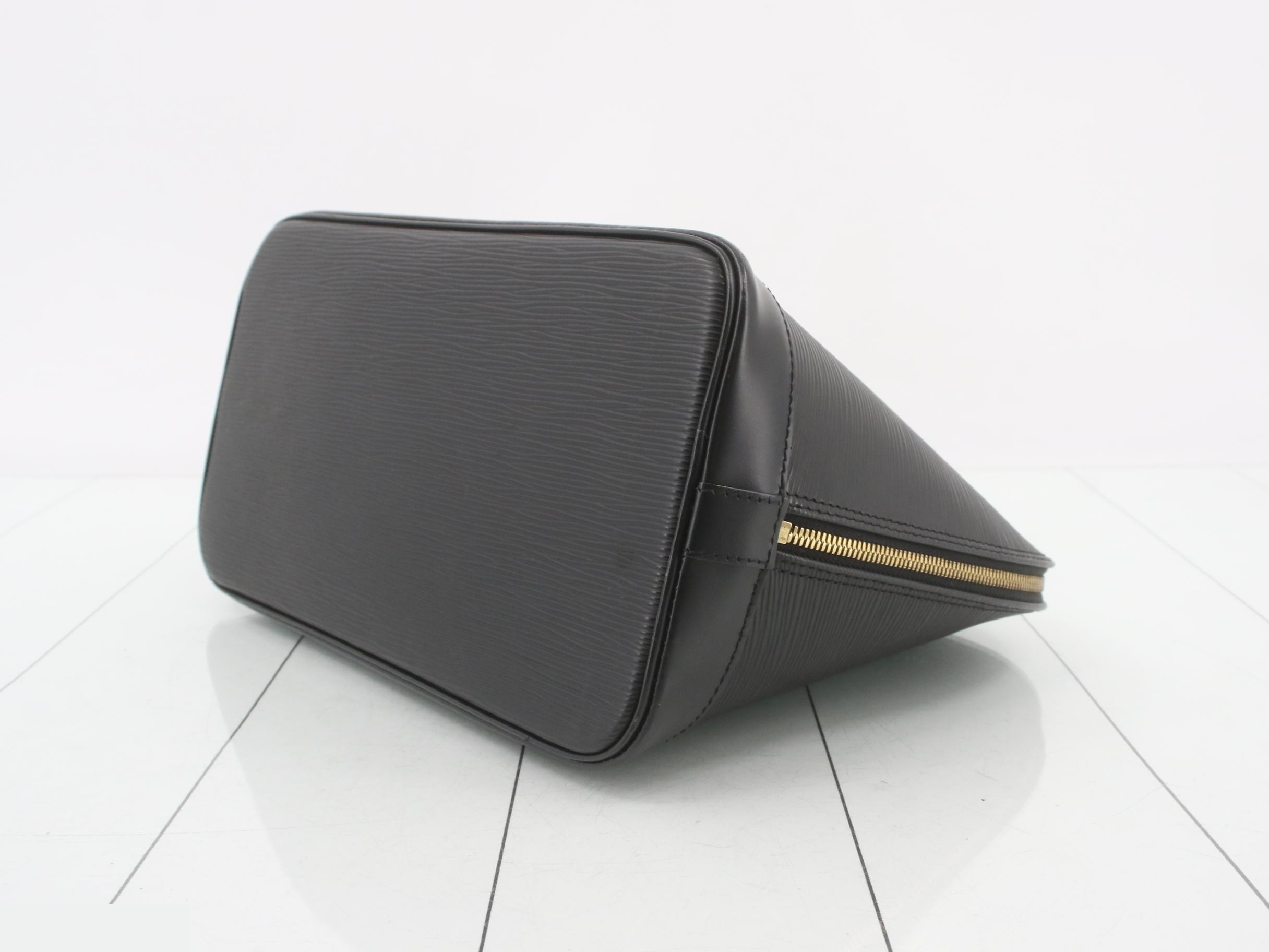 LV Alma Tote Bag, Black, Gold Hardware — view 6