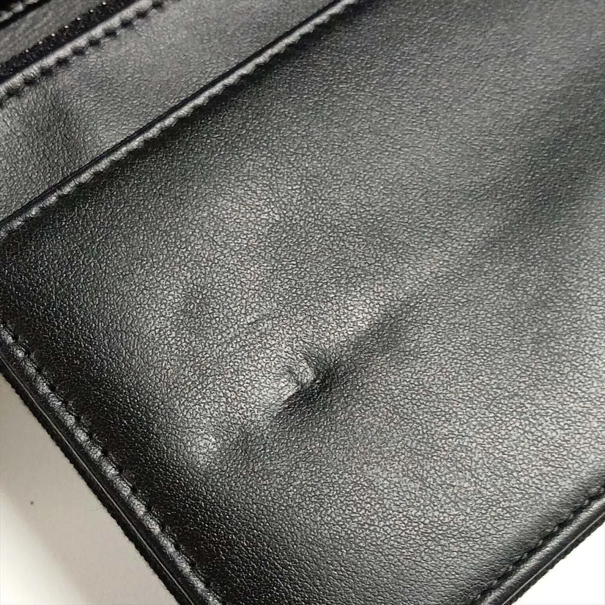Coco Mark Canvas x Leather Chain Wallet, Studs, Black, Silver Hardware, 27411055, Serial Number in the 27s, Dust Bag Deteriorated — view 11
