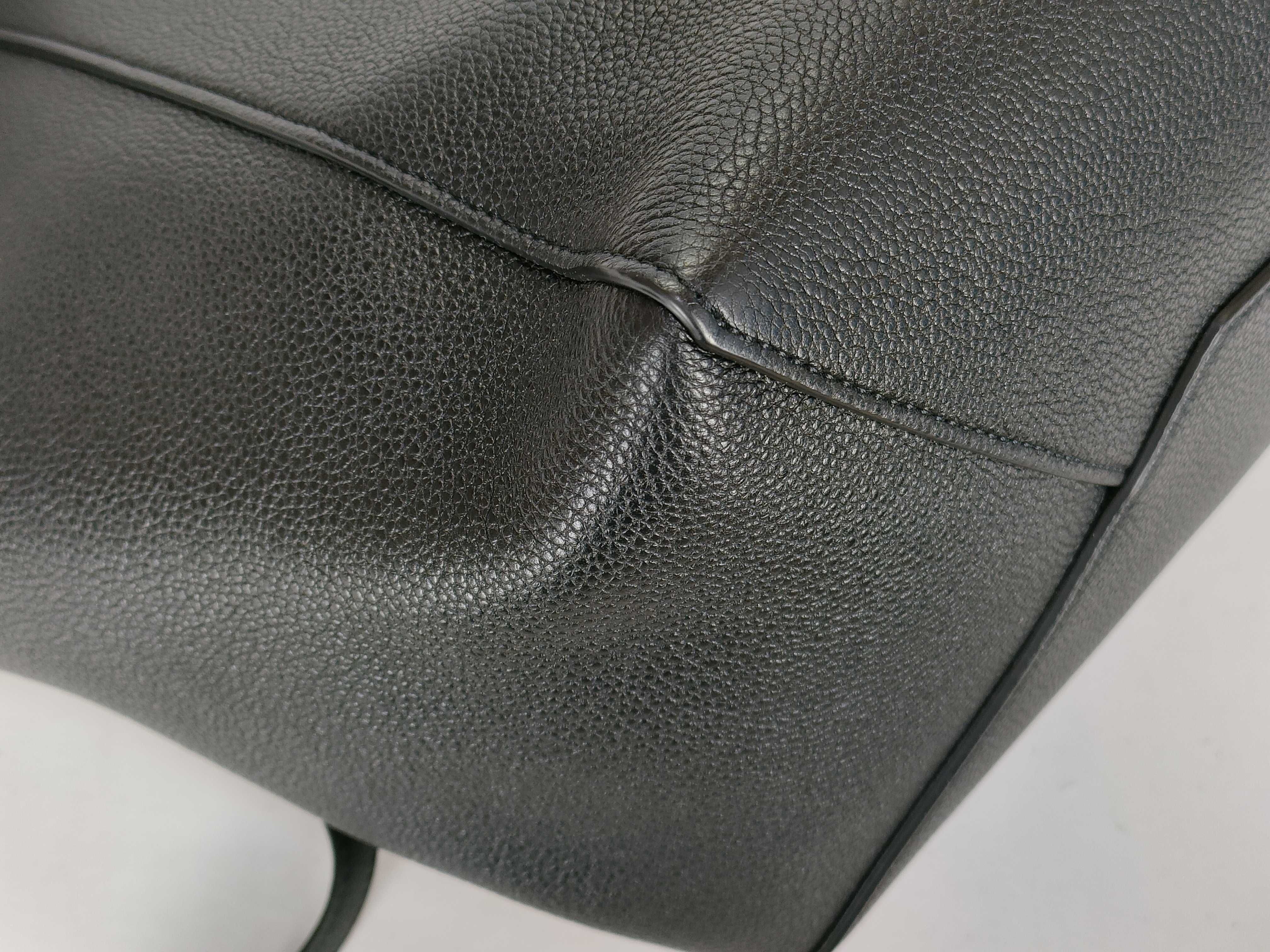 Cabas Phantom Leather Tote Bag, Black Tote Bag — view 6