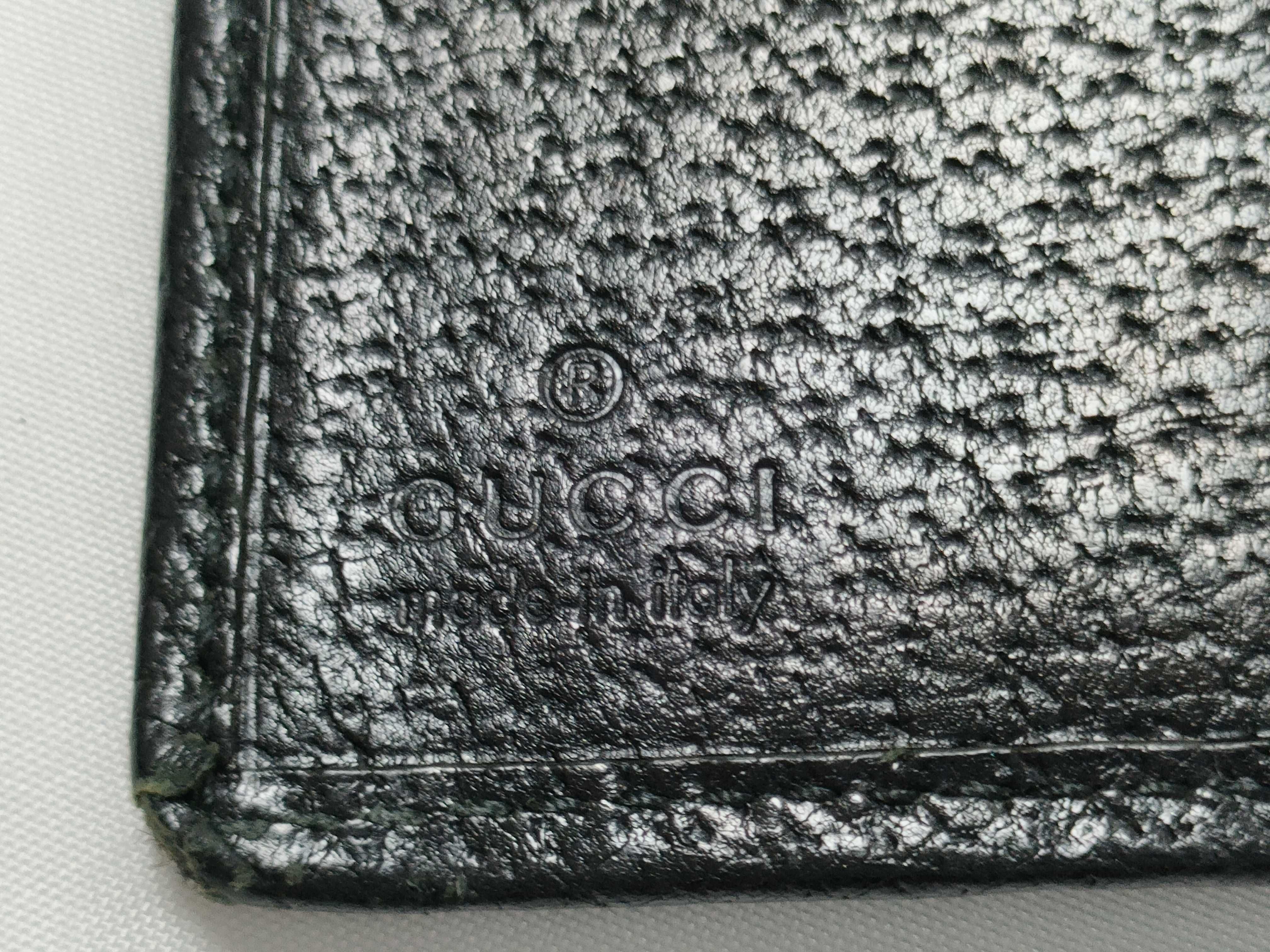 wallet, Gucci long wallet, turnlock closure, leather, black wallet — view 12