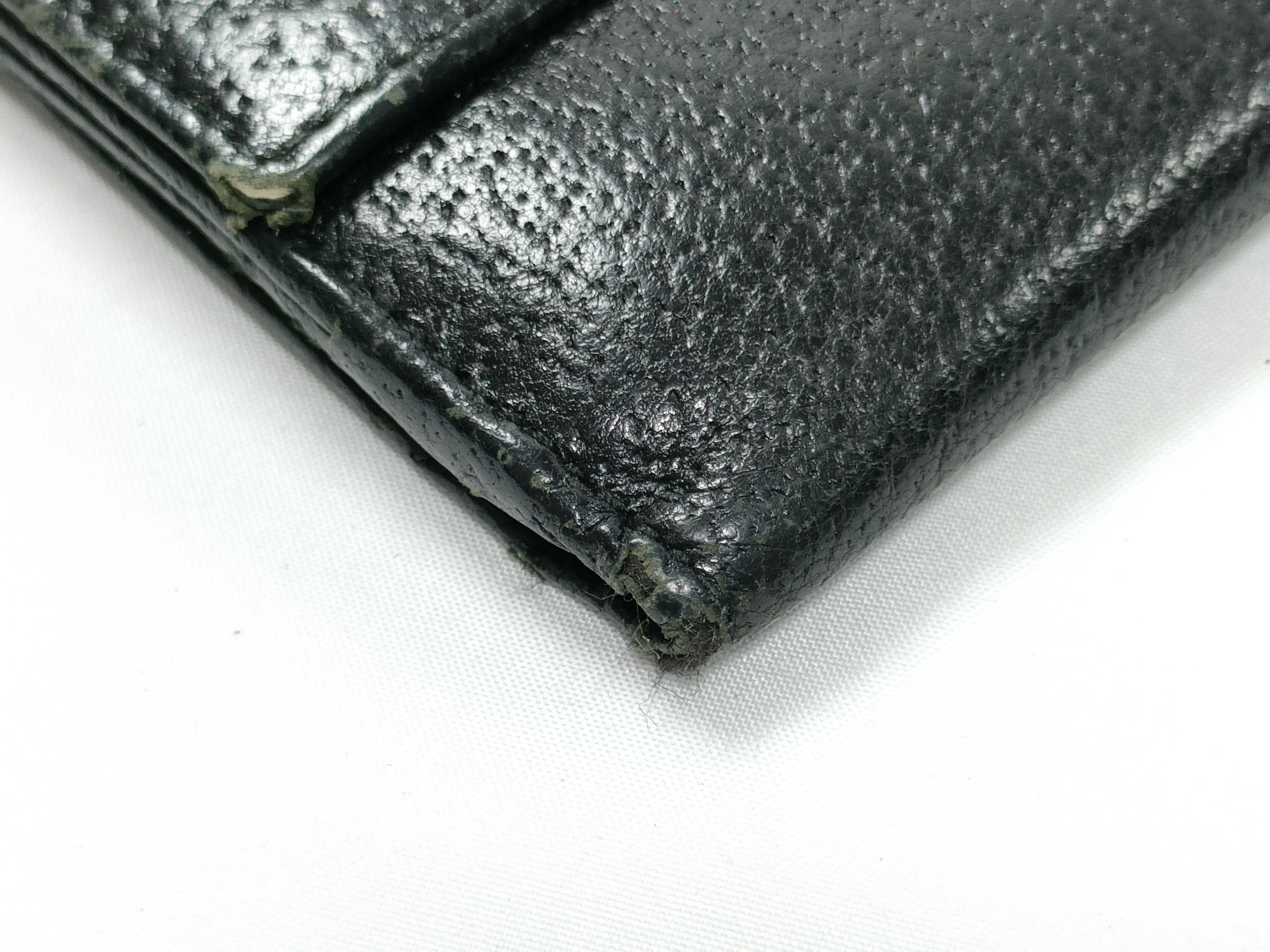 wallet, Gucci long wallet, turnlock closure, leather, black wallet — view 6