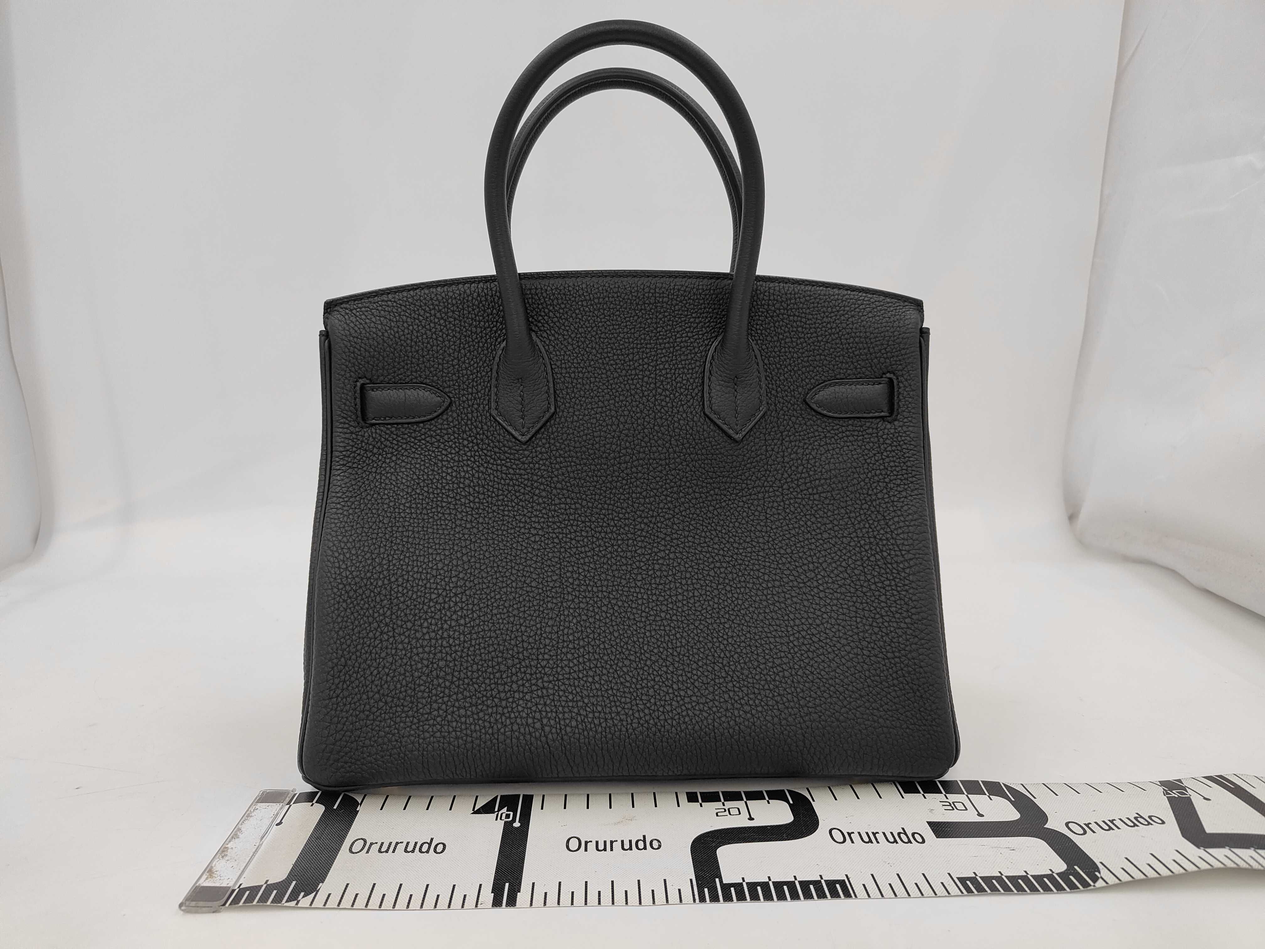 Birkin 30 Black Handbag with Gold Hardware — view 2