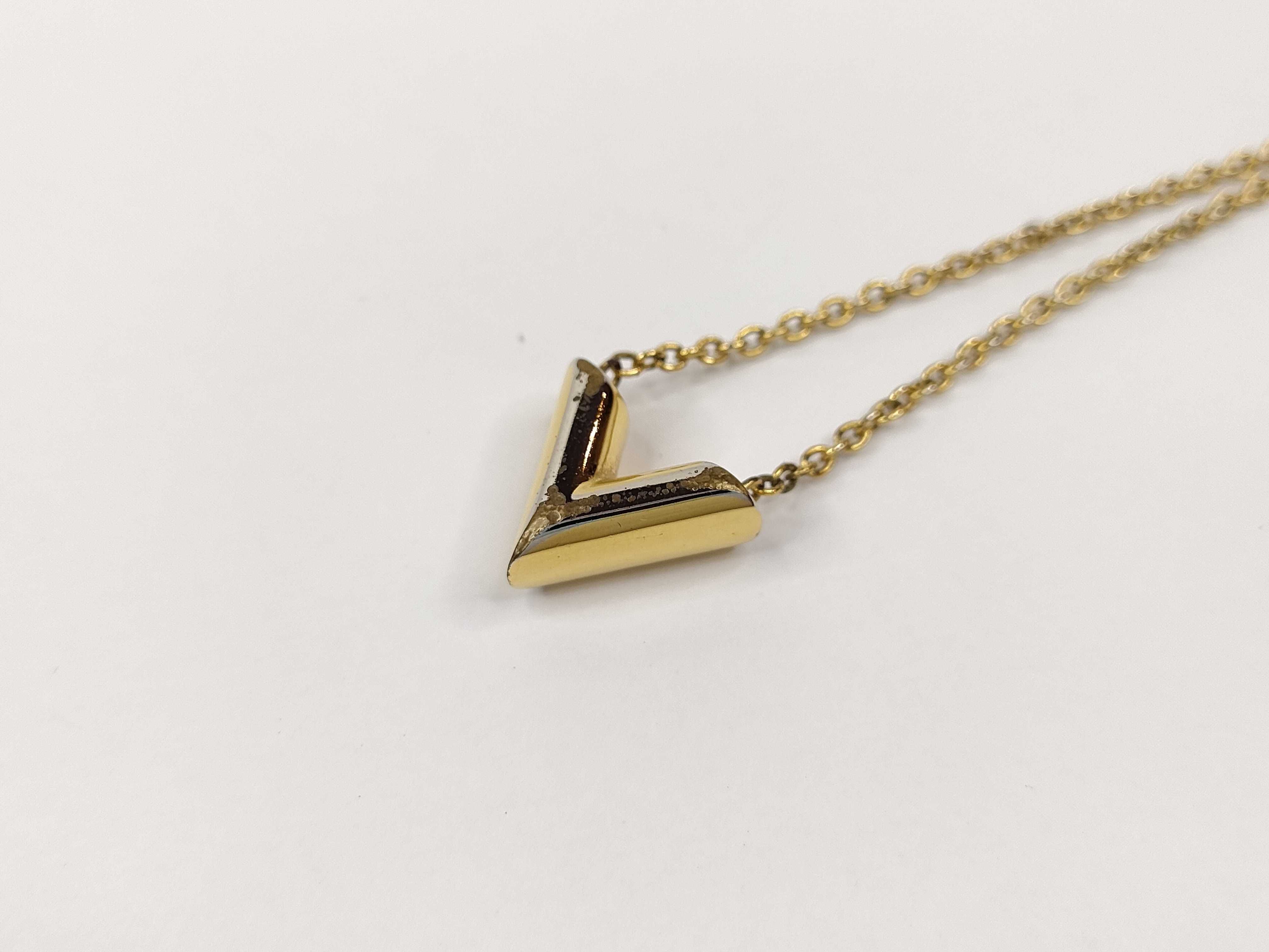 Essentiel V Gold Tone Pendant Necklace — view 3