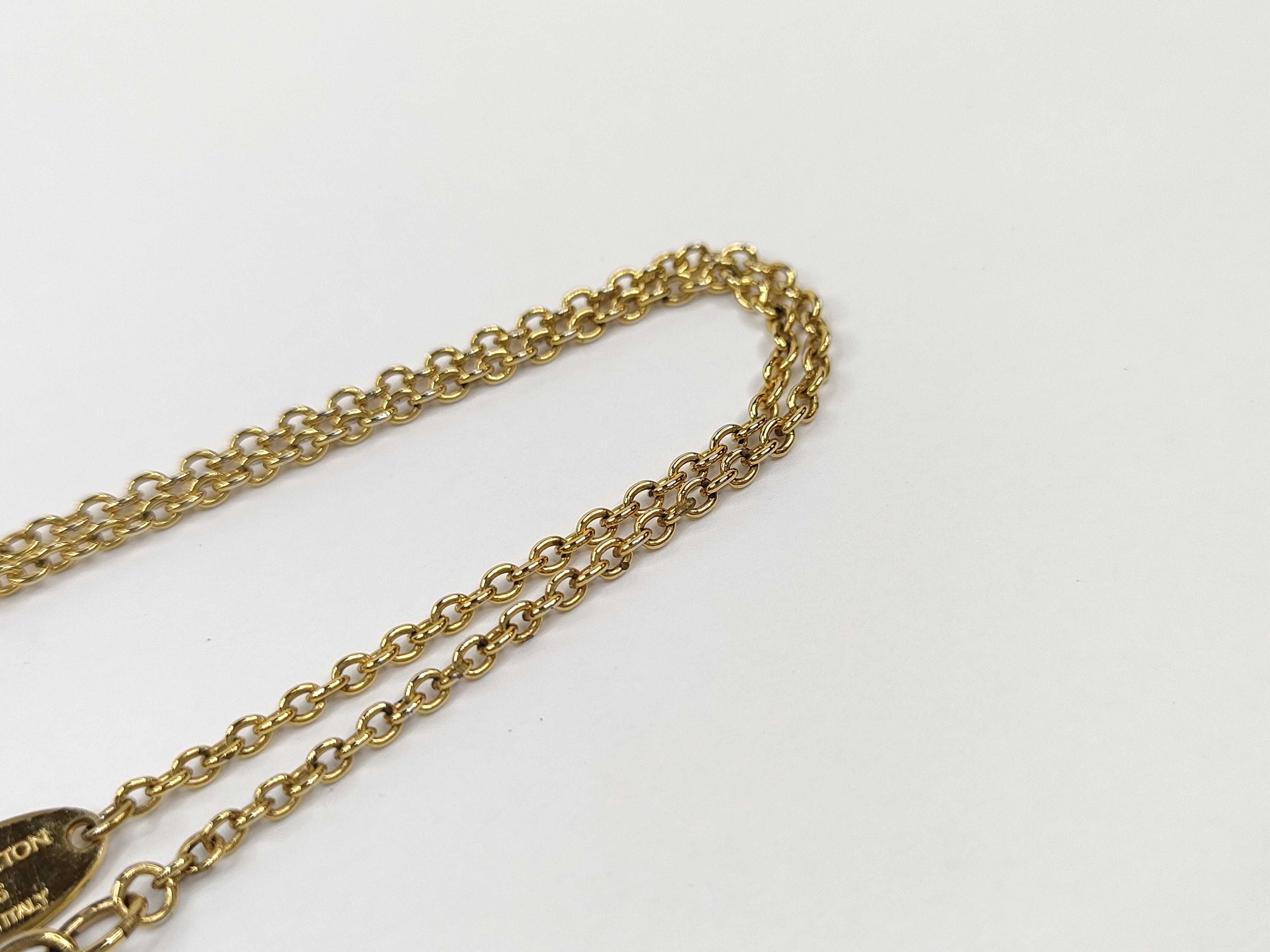 Essentiel V Gold Tone Pendant Necklace — view 7