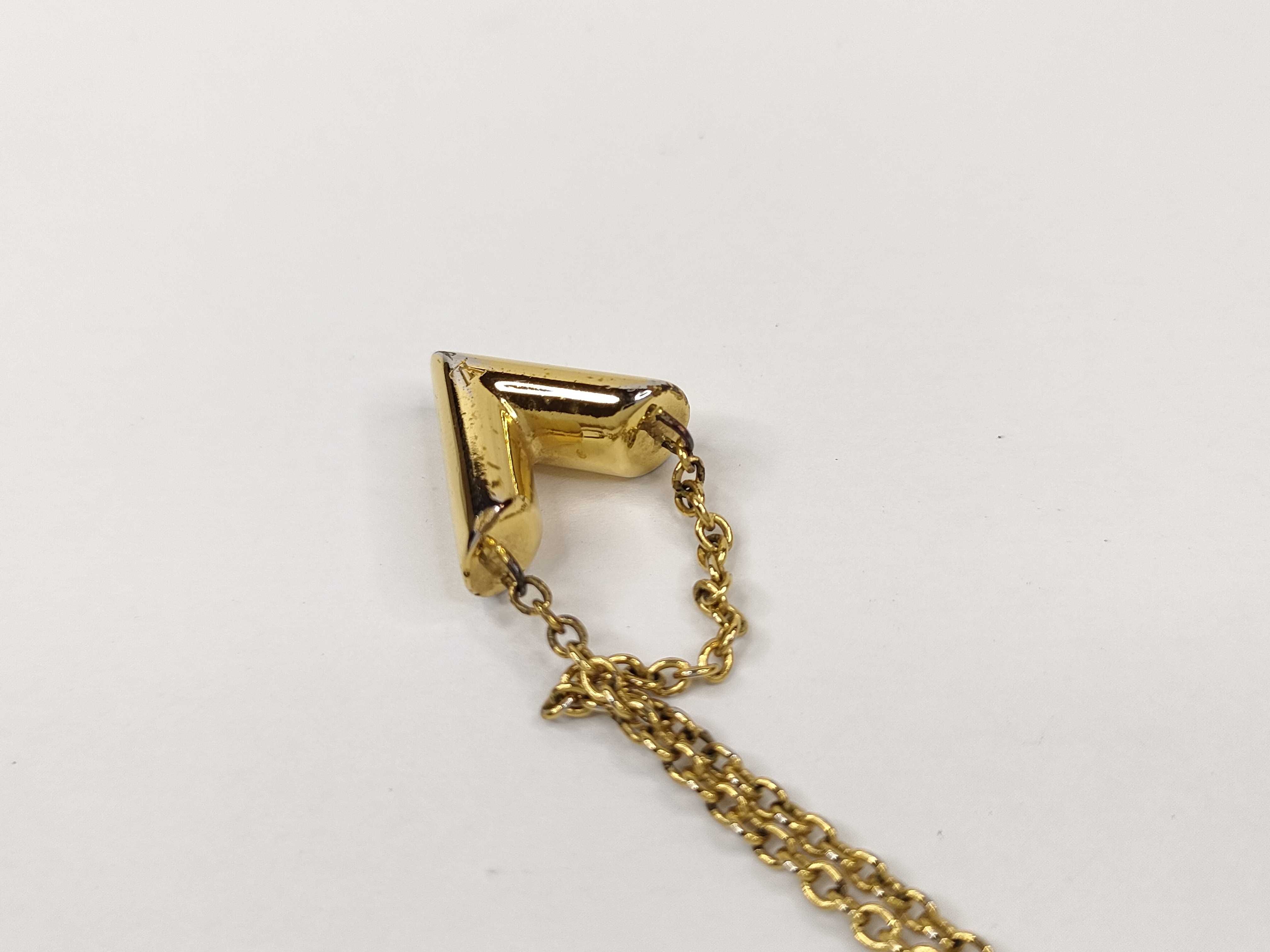 Essentiel V Gold Tone Pendant Necklace — view 8