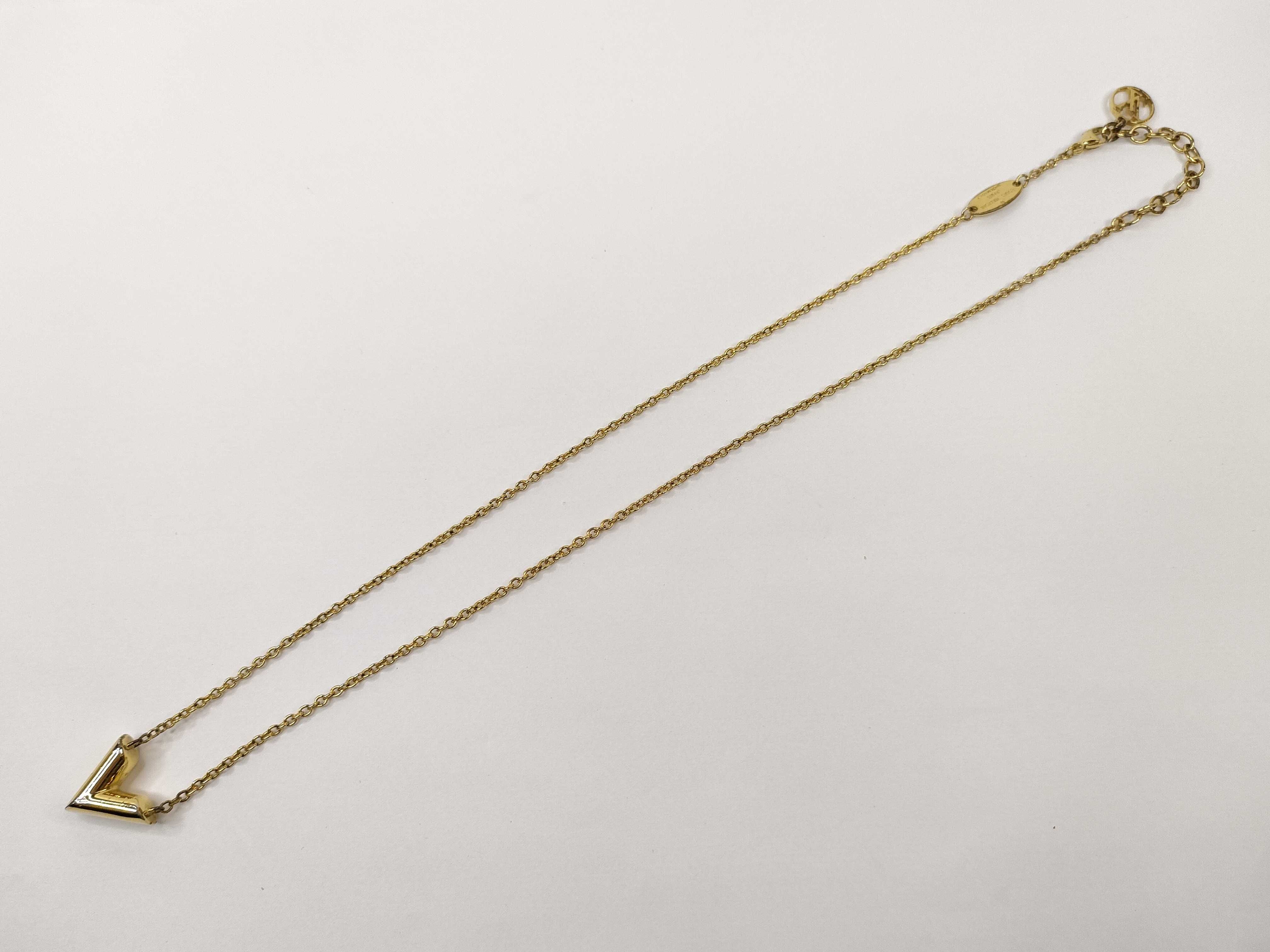 Essentiel V Gold Tone Pendant Necklace — view 9