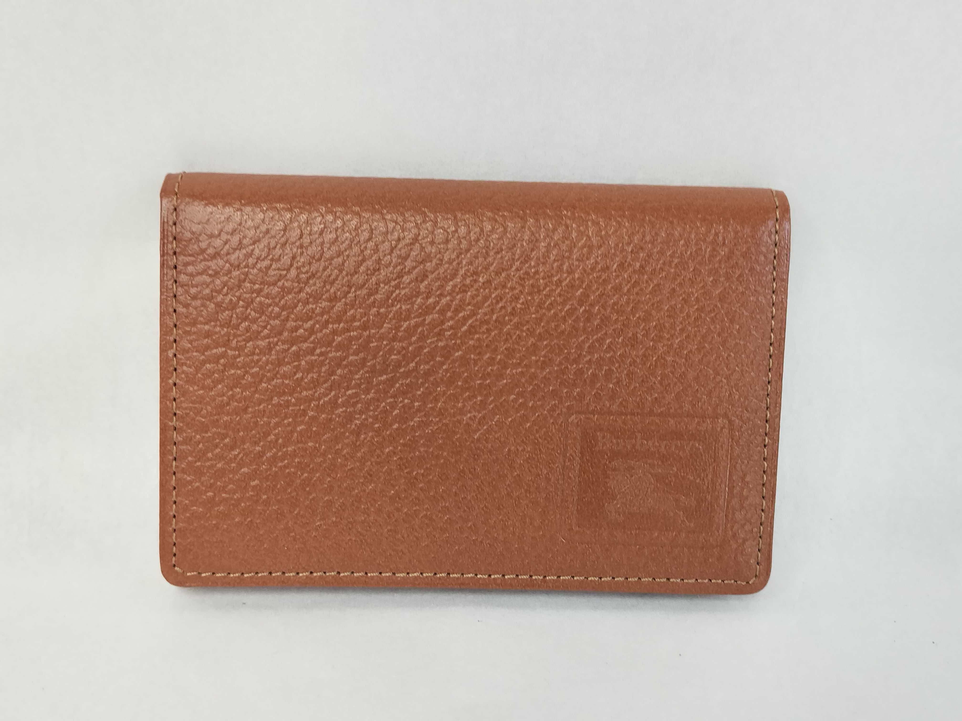 Card Case, Leather, Dark Brown. (Card case, pass case, business card holder)