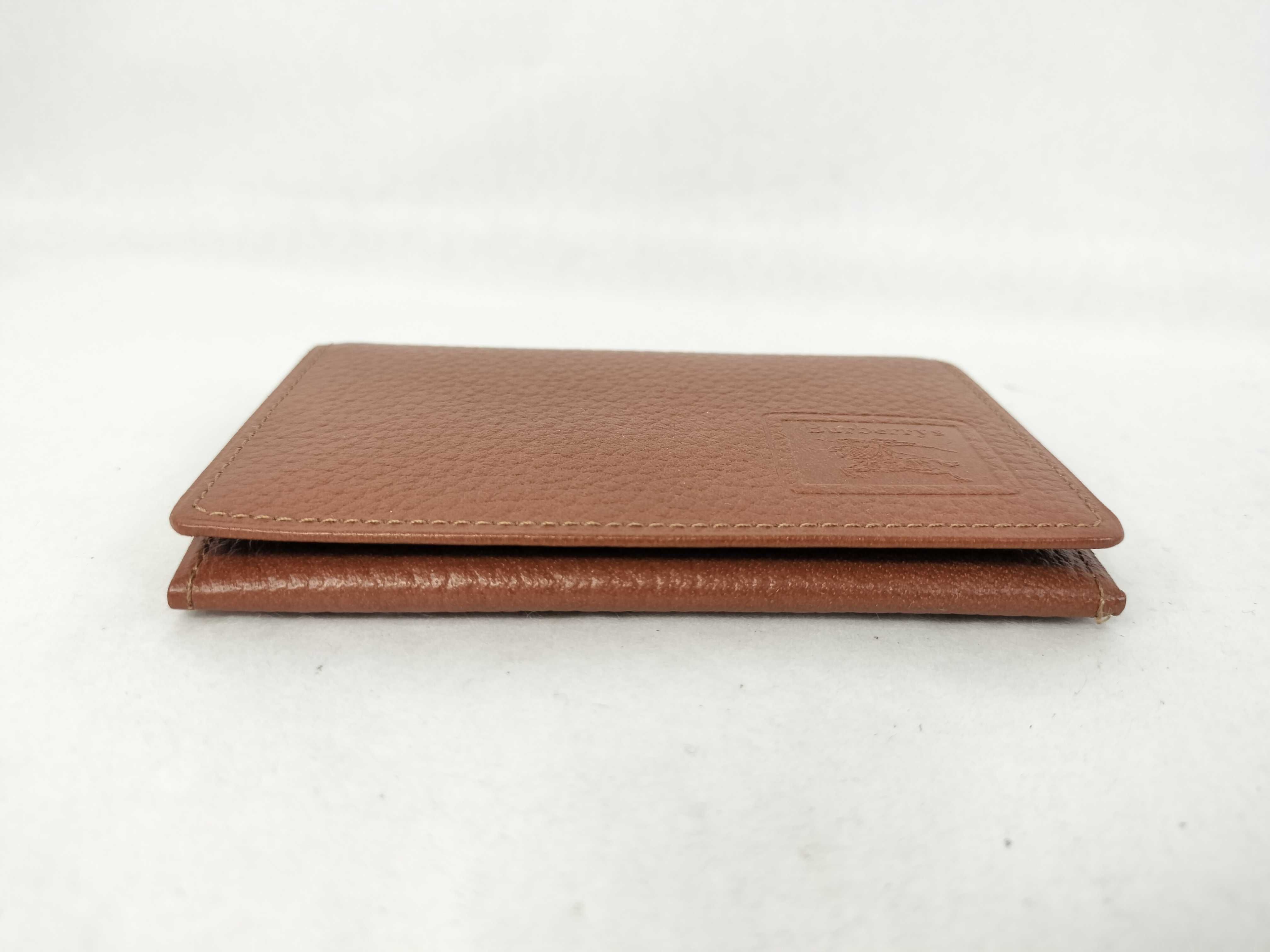 Card Case, Leather, Dark Brown. (Card case, pass case, business card holder) — view 4