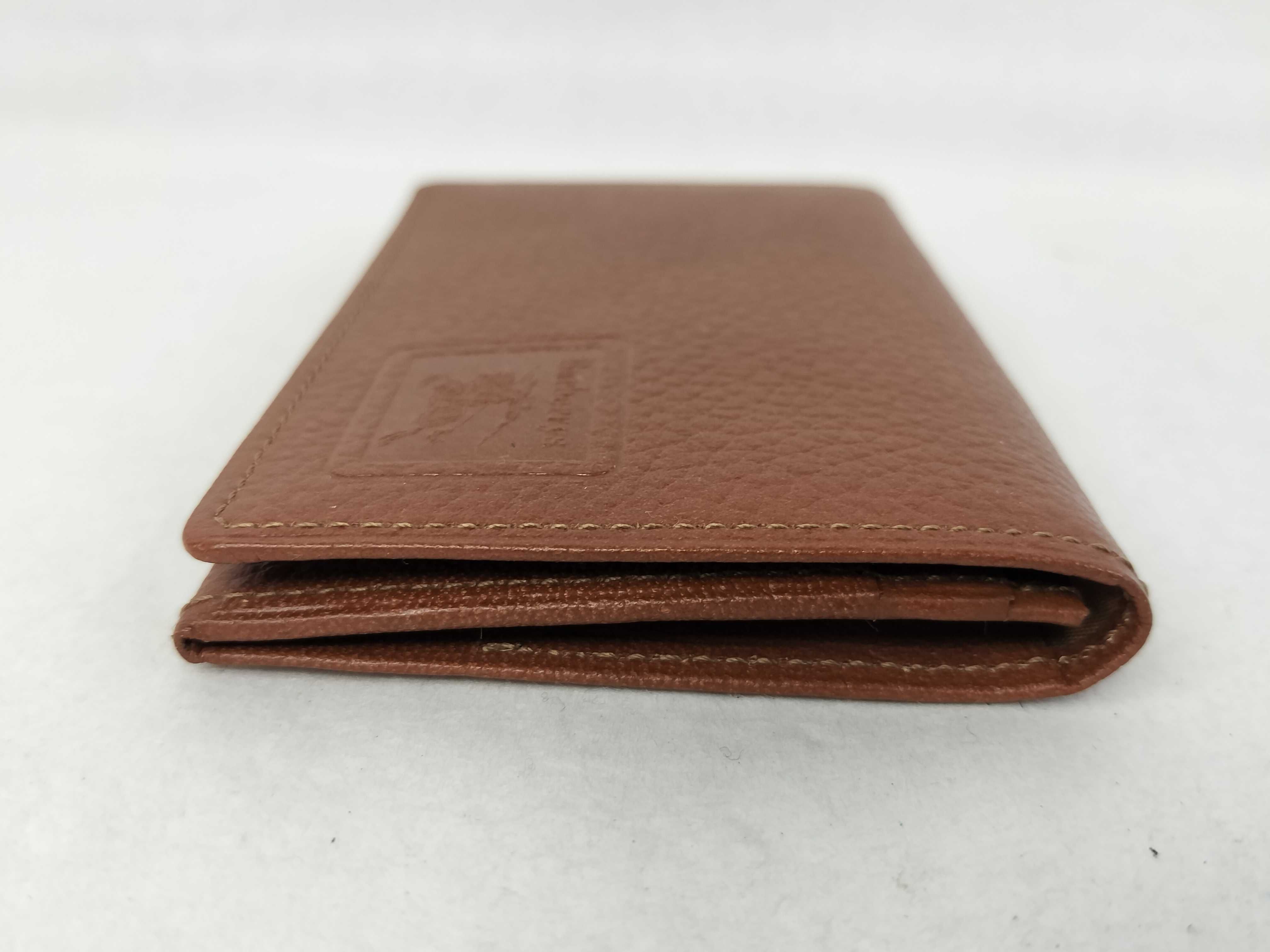 Card Case, Leather, Dark Brown. (Card case, pass case, business card holder) — view 5