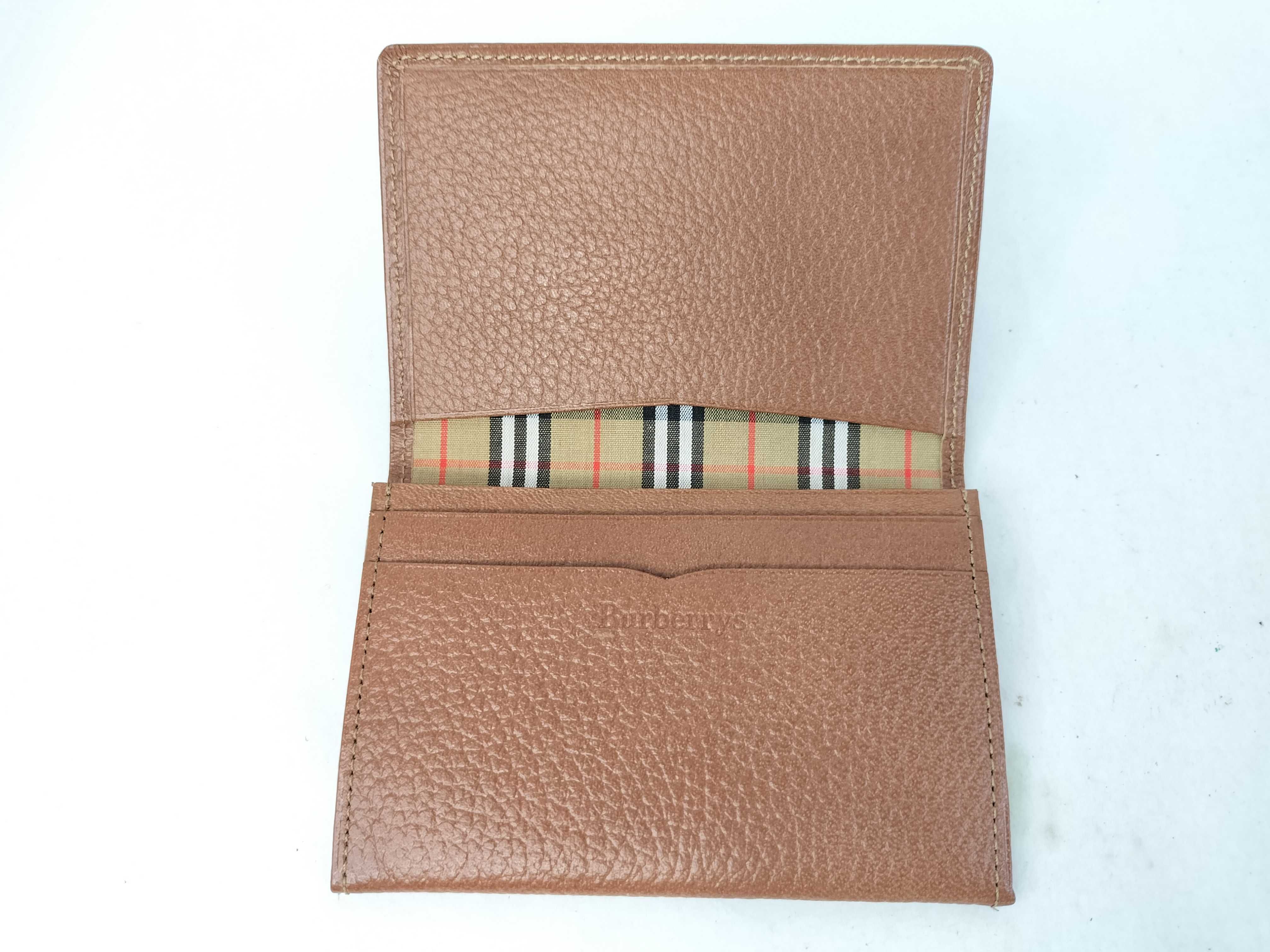 Card Case, Leather, Dark Brown. (Card case, pass case, business card holder) — view 9