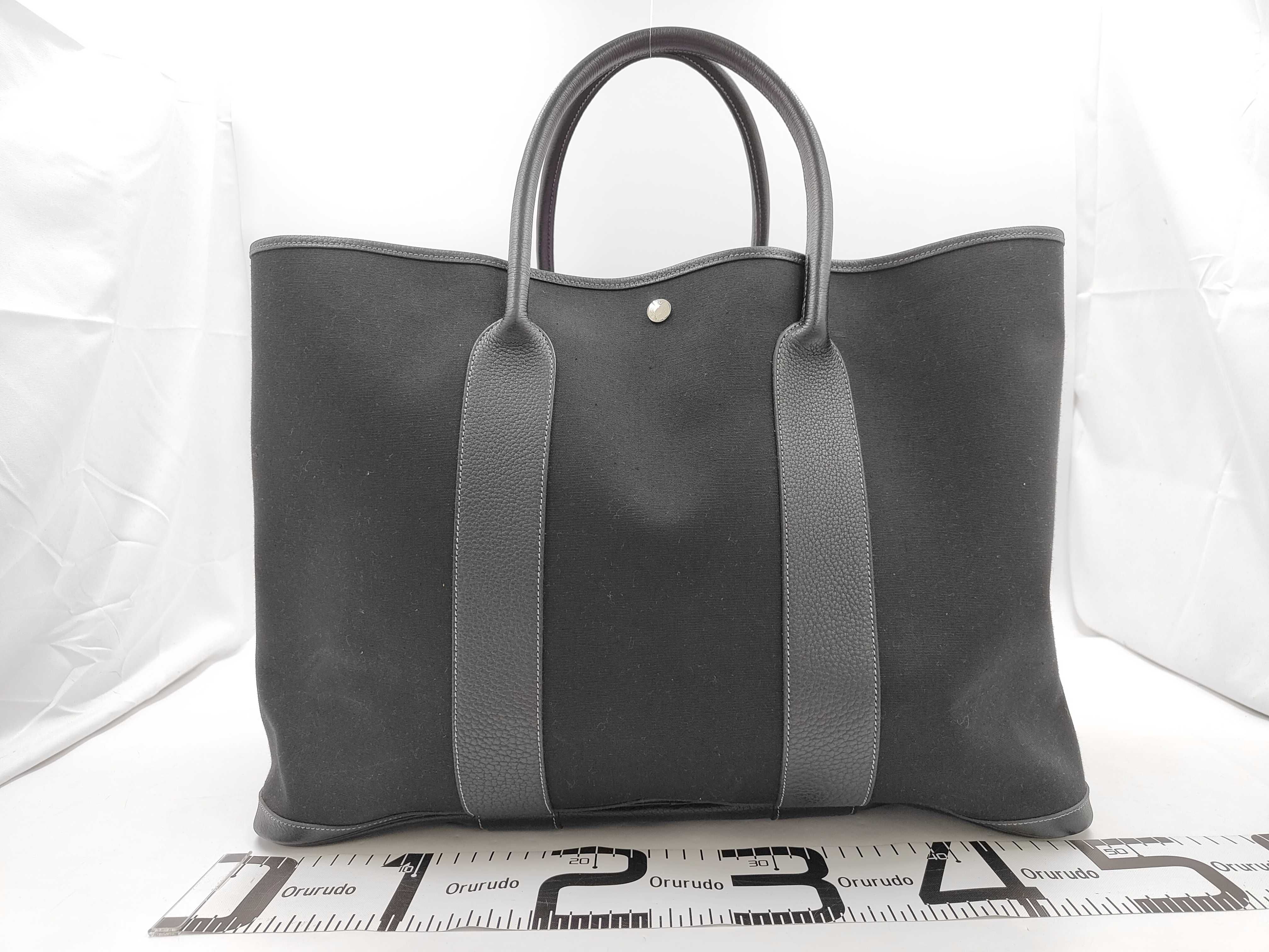 Garden Party 50 GM (T stamp, 2015) Toile Officier x Negonda leather, includes dust bag, tote bag. — view 2