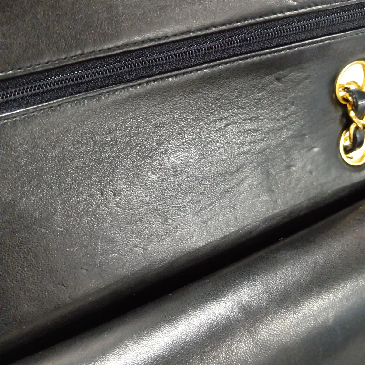 [Individually packaged] Chanel Matelassé 25 Lambskin Double Flap Double Chain Bag, Black with Gold Hardware, 4156850, Series 4, A01112 — view 11