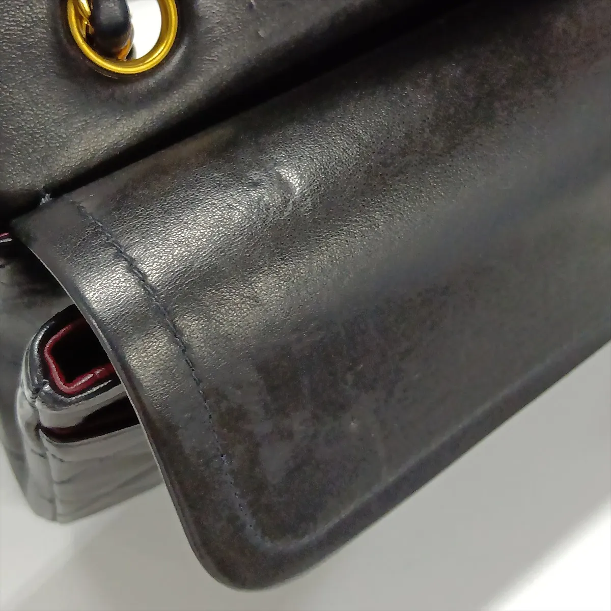 [Individually packaged] Chanel Matelassé 25 Lambskin Double Flap Double Chain Bag, Black with Gold Hardware, 4156850, Series 4, A01112 — view 10