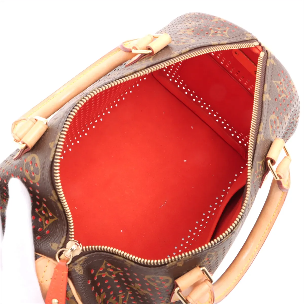 Monogram Perfo Speedy 30 M95182 SP0018 Brown — view 7