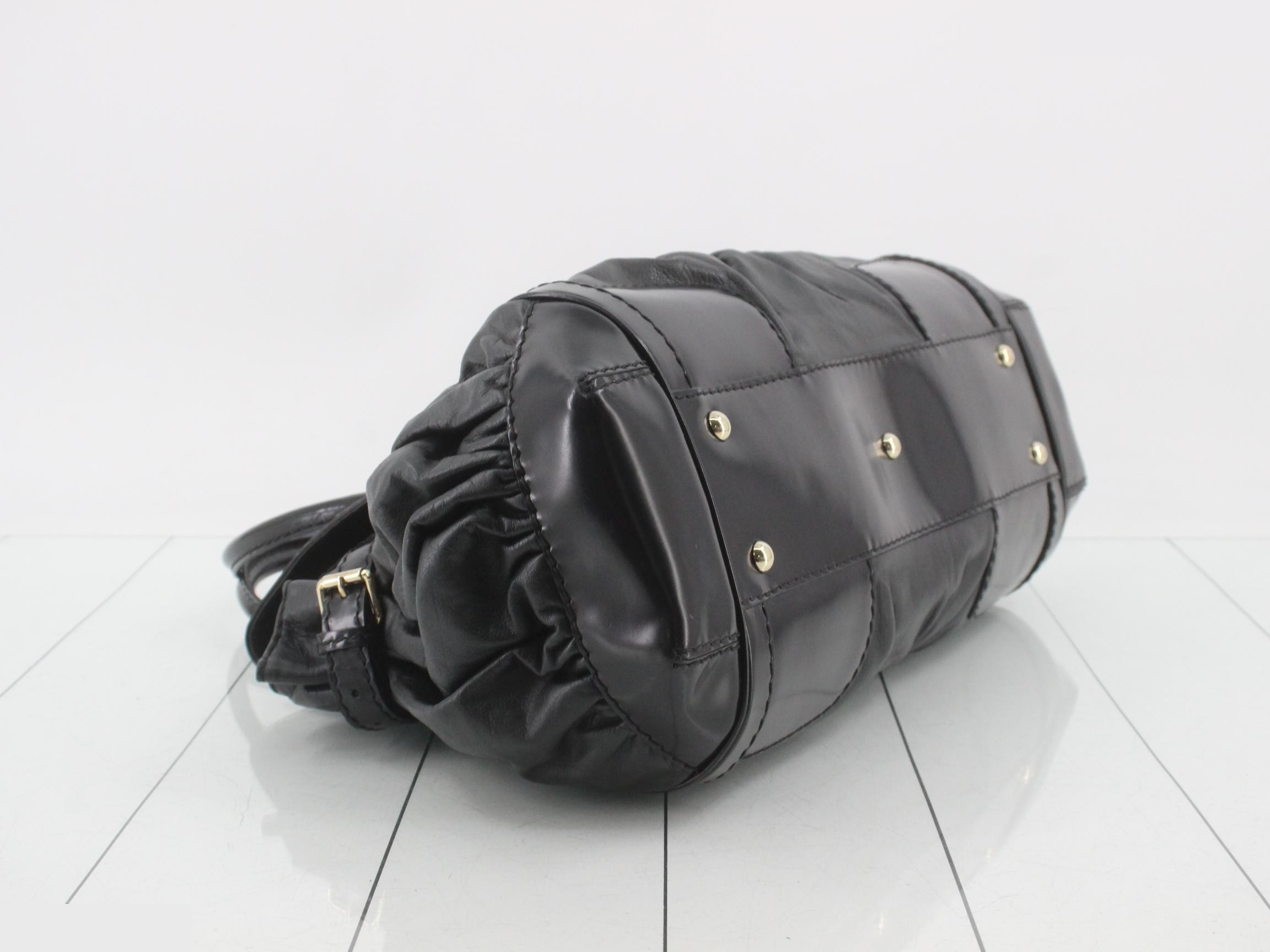 Ribbon hardware leather handbag — view 5