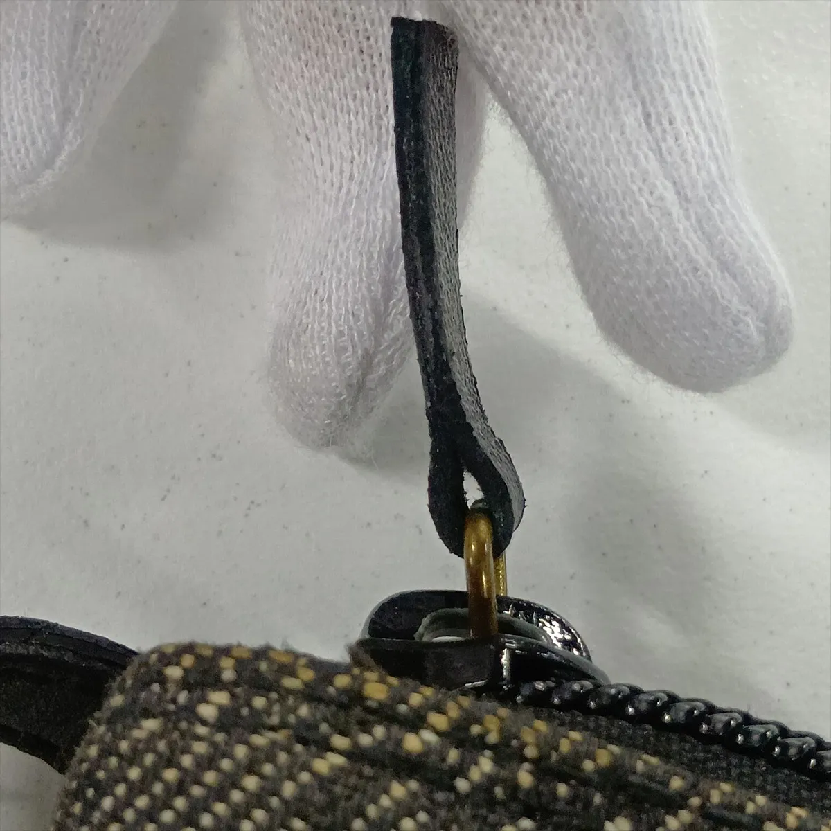 GG Canvas x Leather Handbag Black 07198 — view 14