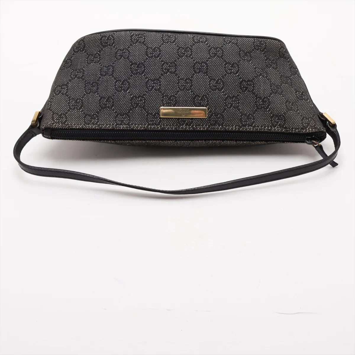 GG Canvas x Leather Handbag Black 07198 — view 5