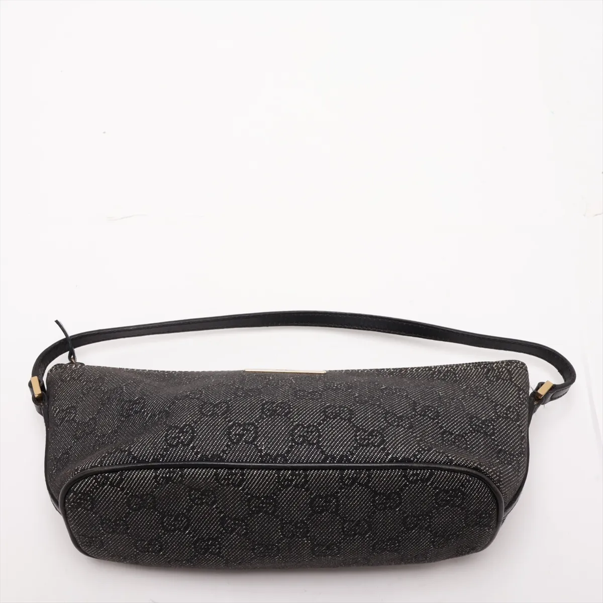 GG Canvas x Leather Handbag Black 07198 — view 6