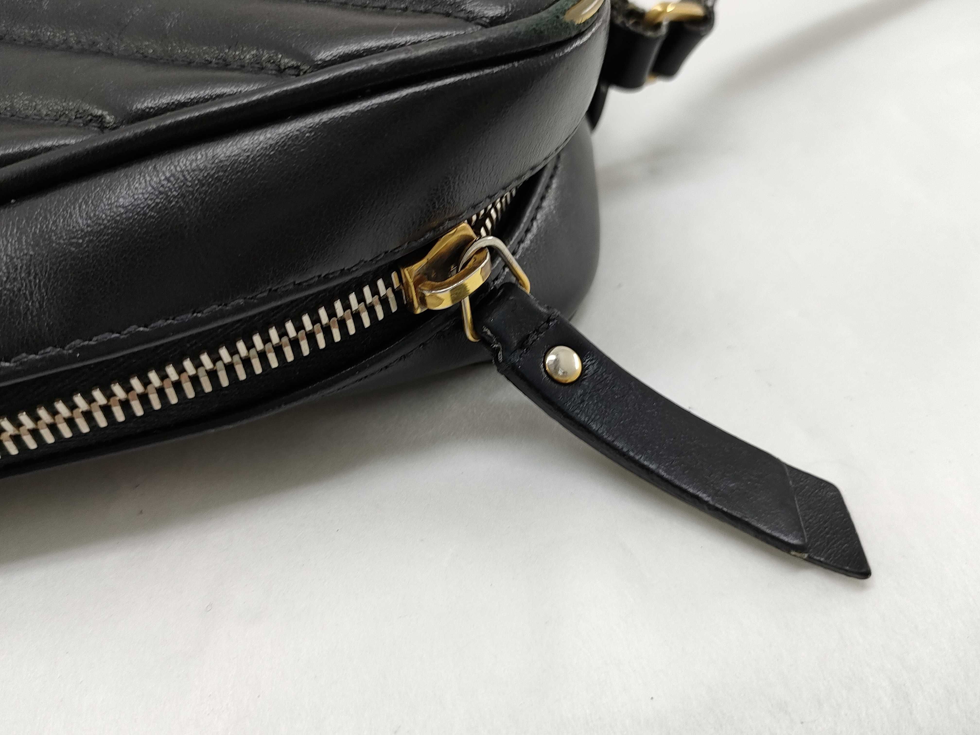 Lou Camera Leather Shoulder Bag, Black 612544 — view 12