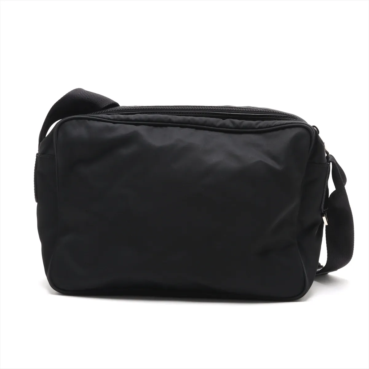 Tessuto Nylon x Leather Shoulder Bag Black BT0717 — view 2