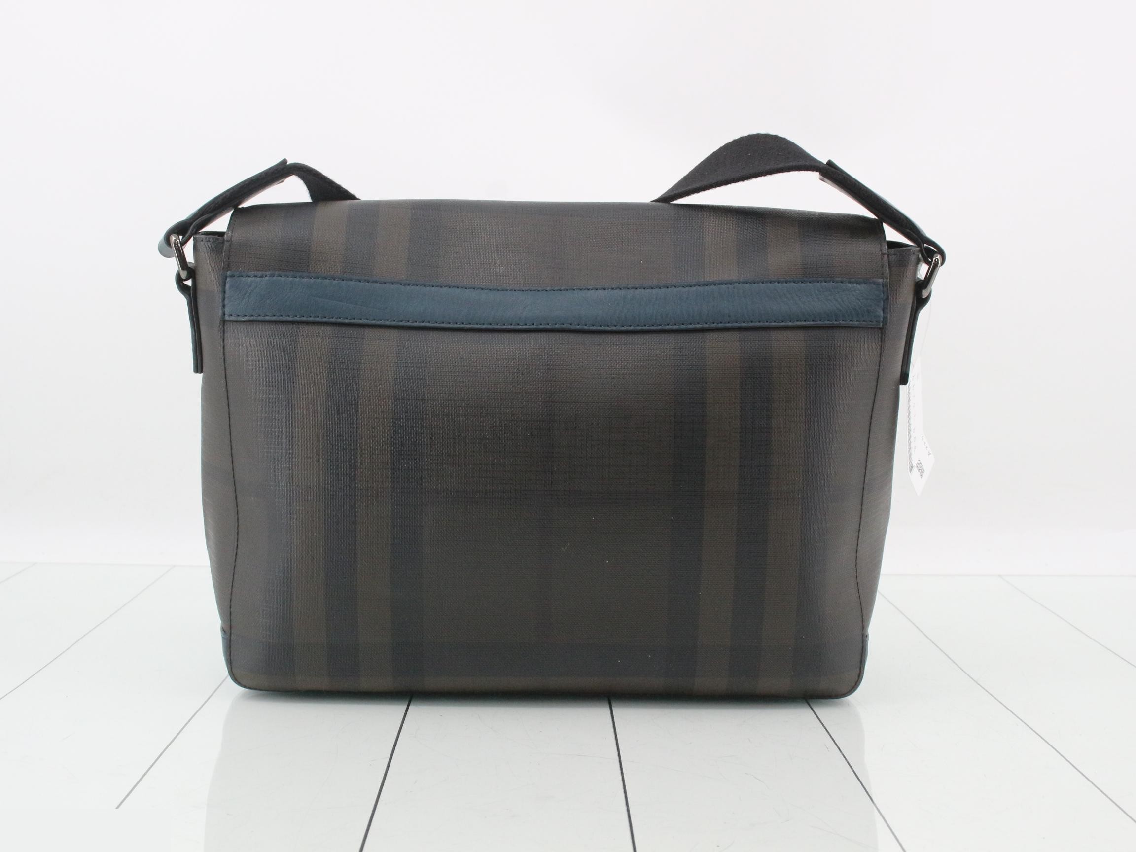 Smoked check pattern messenger bag — view 2