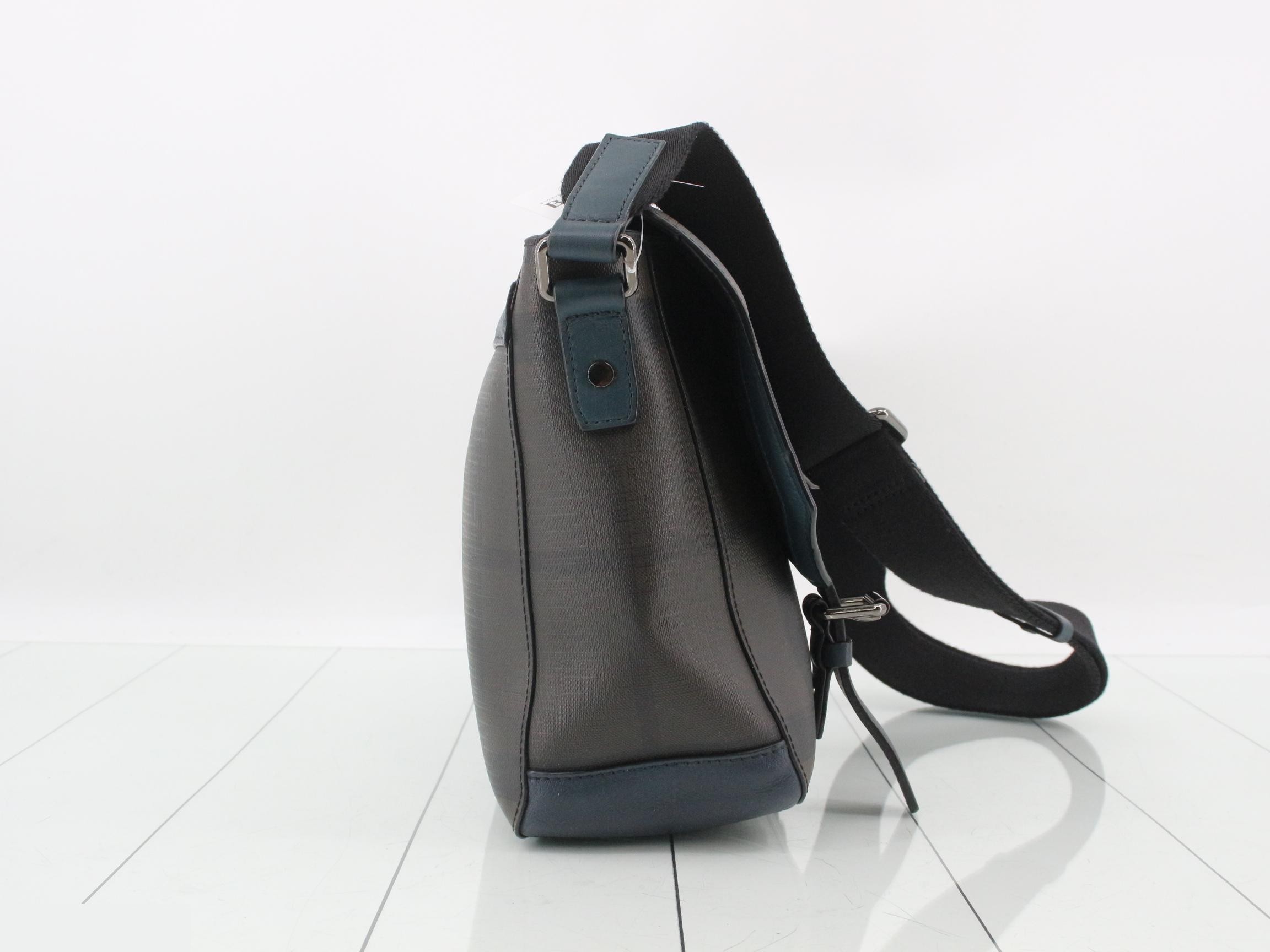 Smoked check pattern messenger bag — view 4