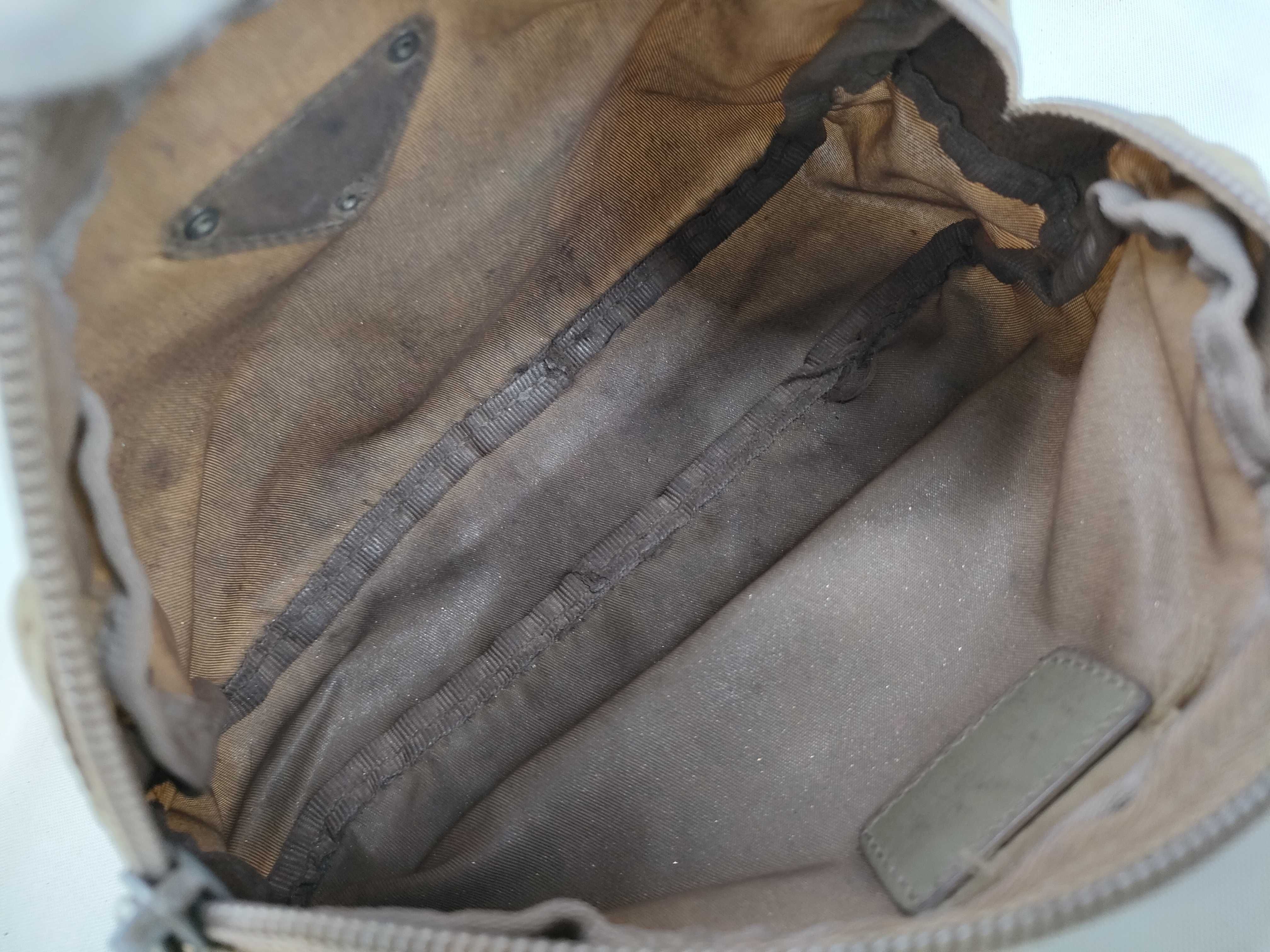 Nylon Pouch, Beige, White Tag, Size 7 — view 6