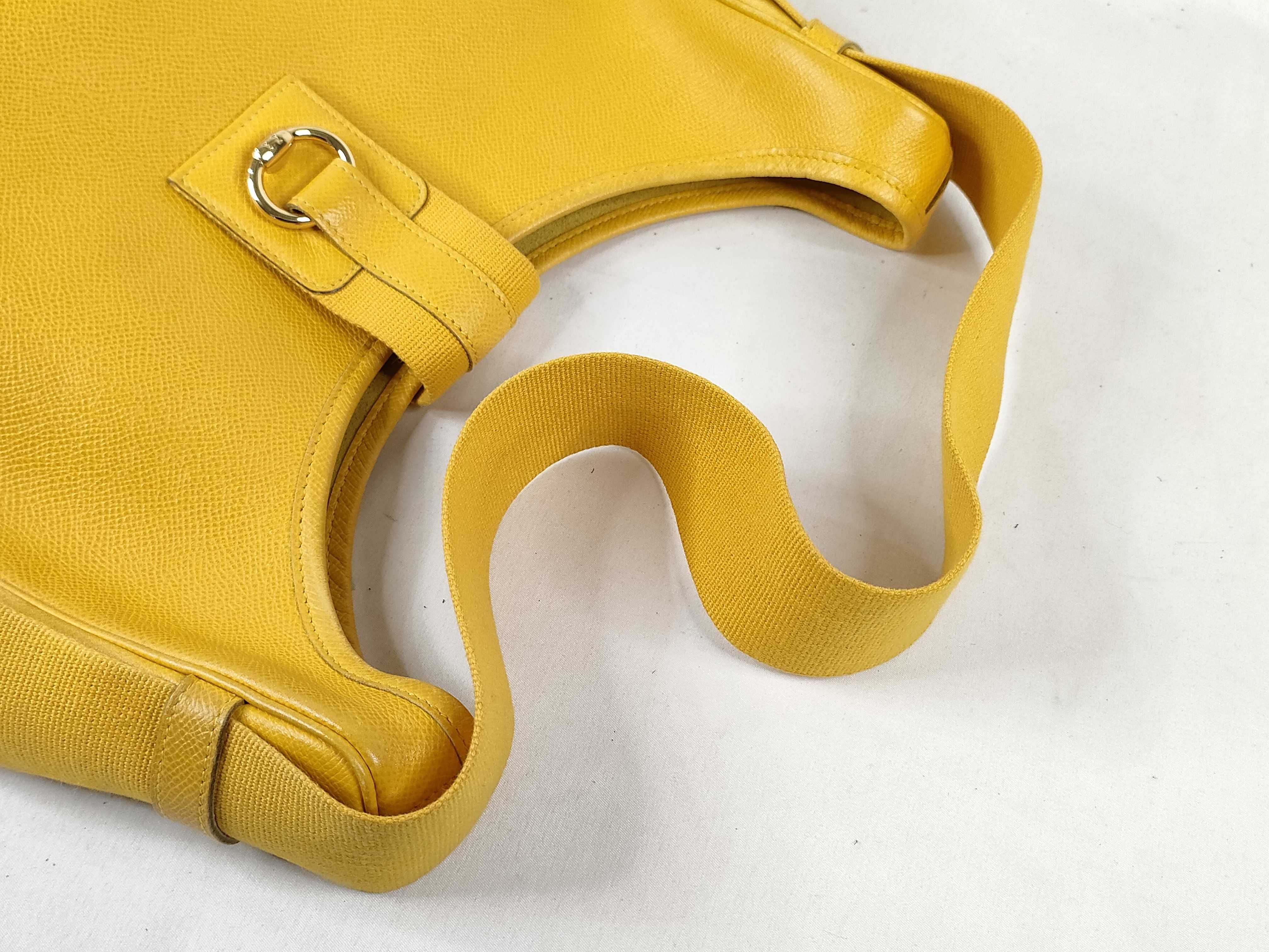 (Hermes) Saco Yellow Tote Bag — view 3