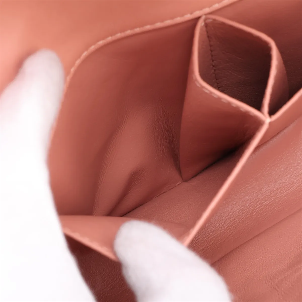 Matelassé Lambskin Single Flap Single Chain Bag, Pink, Silver Hardware, 11061046, Series 11 — view 7