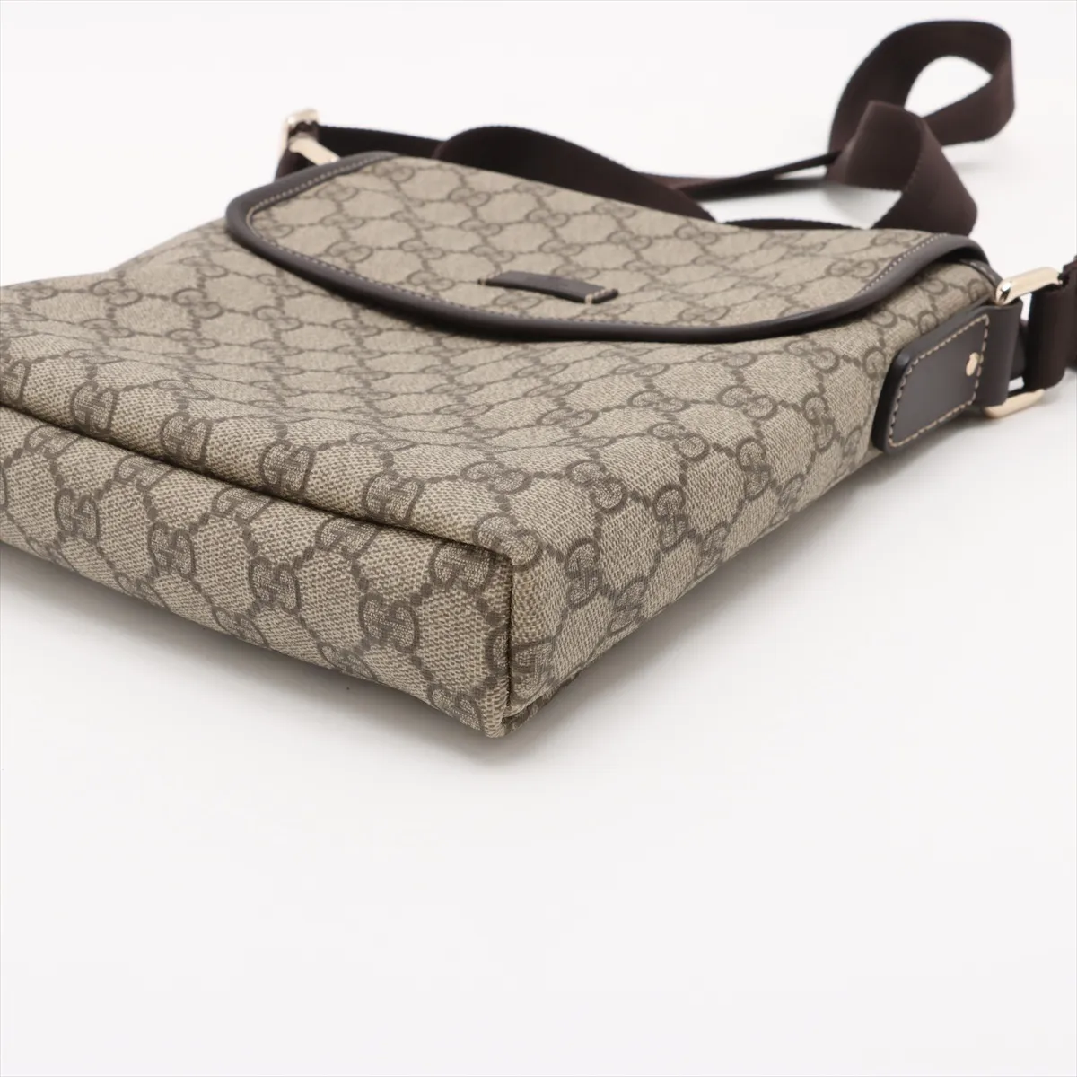 GG Supreme PVC x Leather Shoulder Bag Beige 223666 — view 3