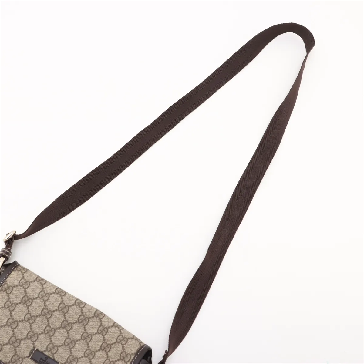 GG Supreme PVC x Leather Shoulder Bag Beige 223666 — view 5