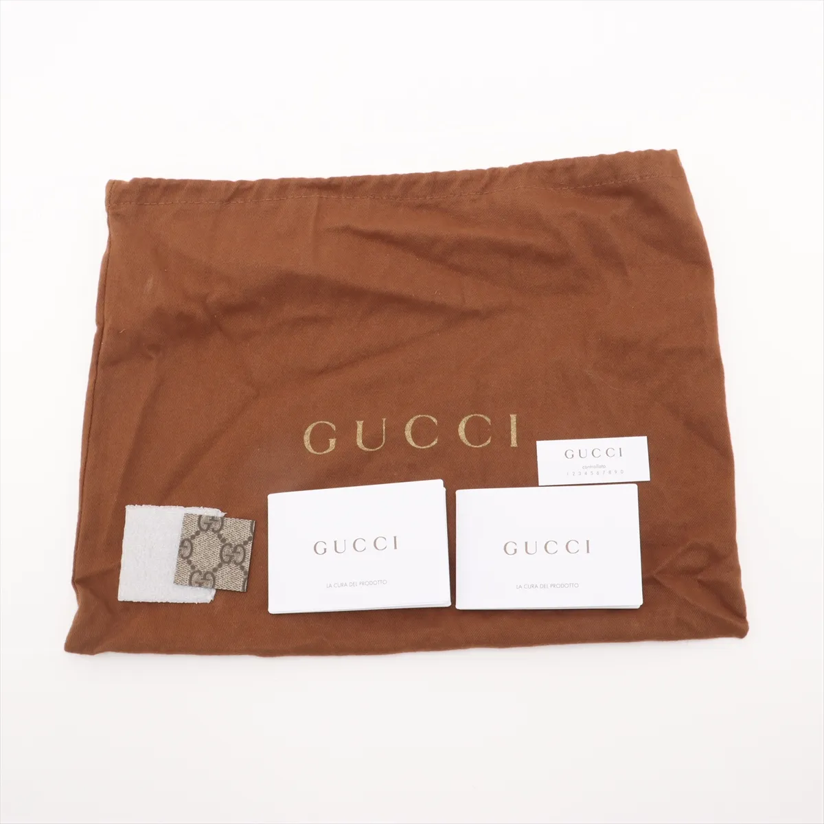 GG Supreme PVC x Leather Shoulder Bag Beige 223666 — view 9