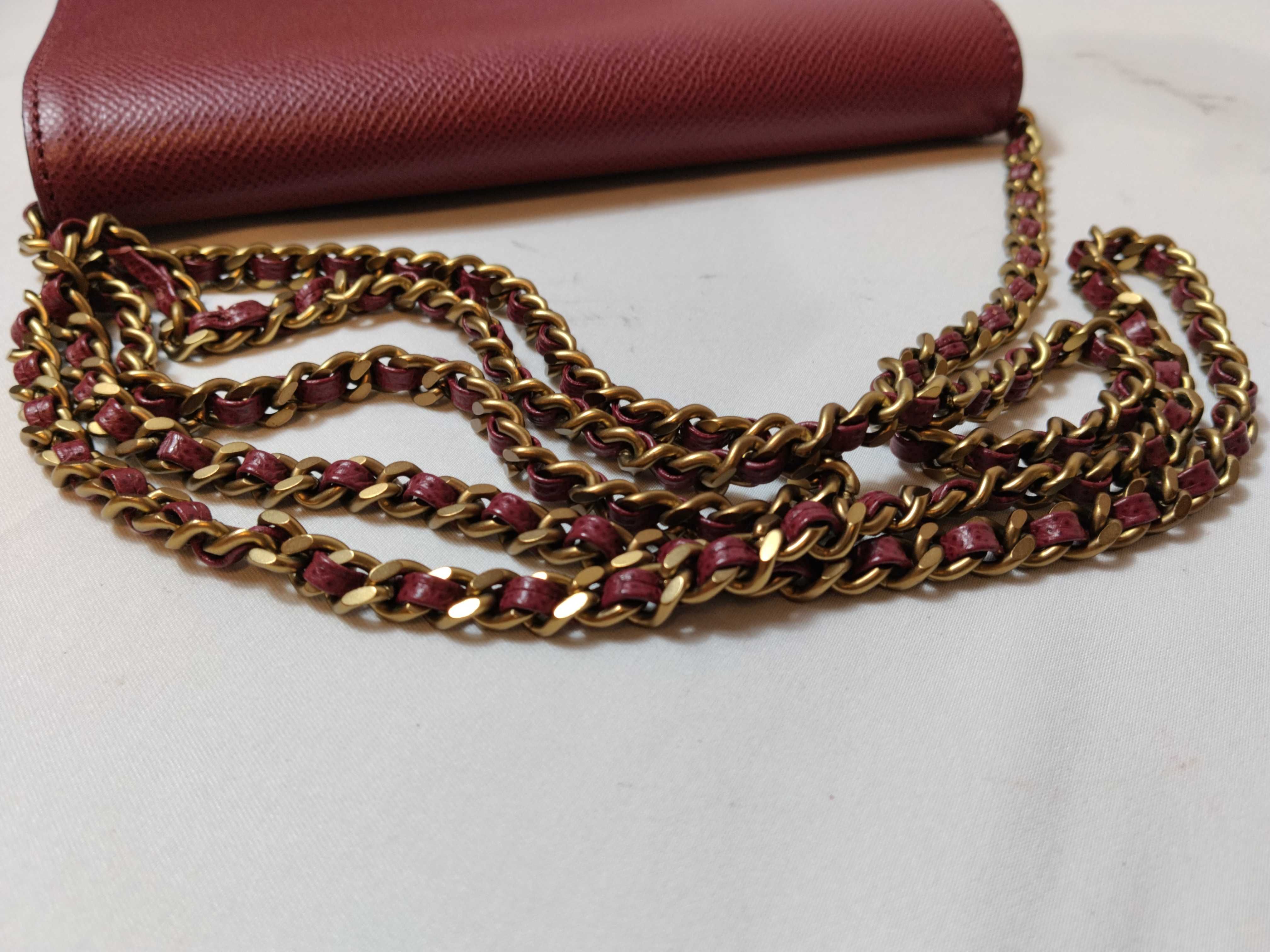 Coco Mark Chain Shoulder Bag, Bordeaux Shoulder Bag — view 3