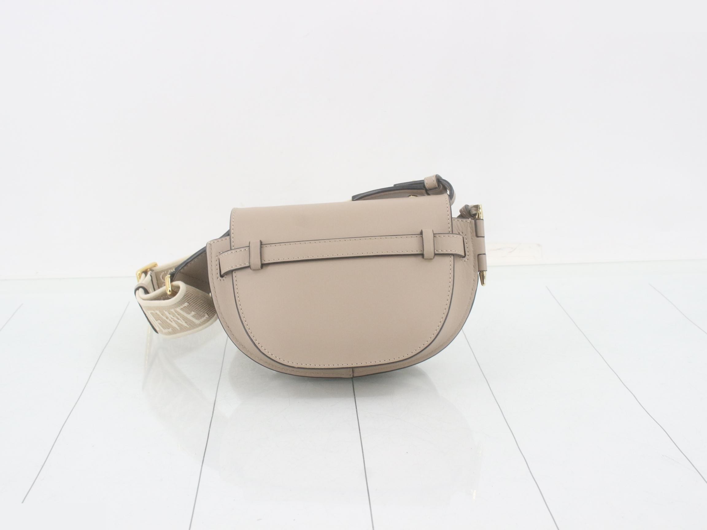 Gate Dual Mini Shoulder Bag, Unused, Stored, Beige — view 2