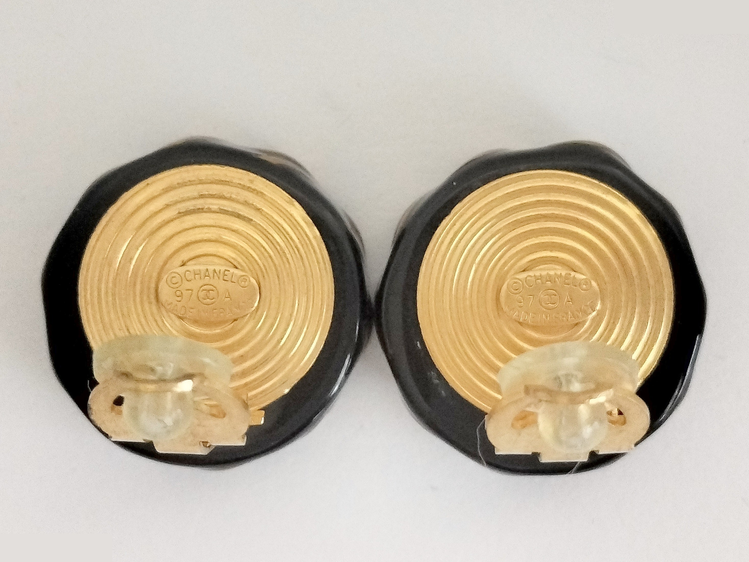 Coco Black Gold Earrings — view 3