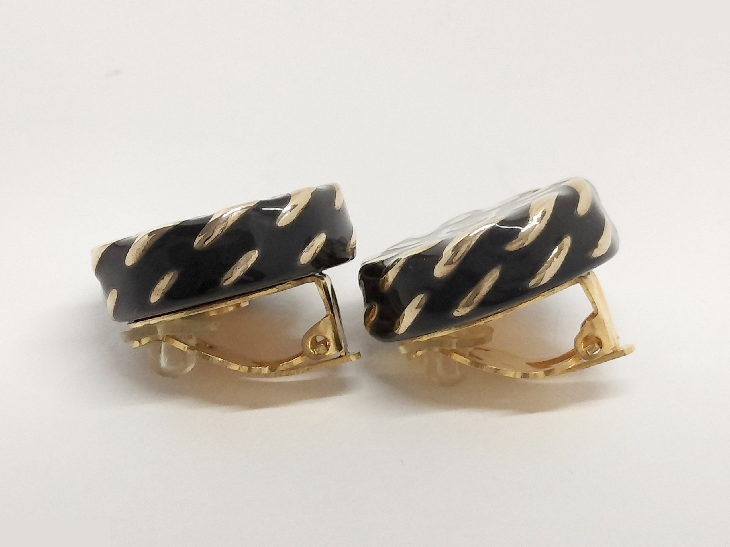 Coco Black Gold Earrings — view 8