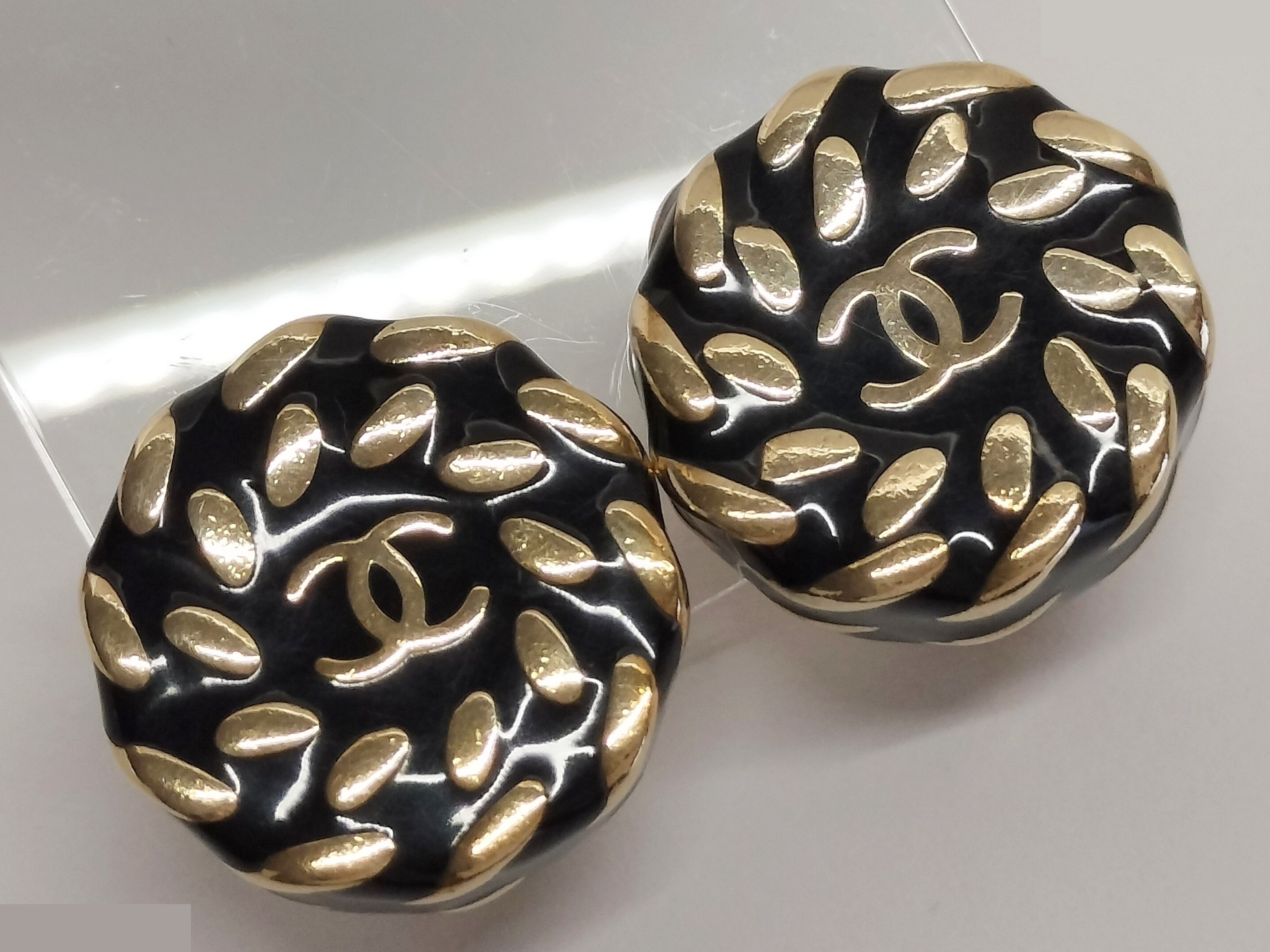 Coco Black Gold Earrings — view 9
