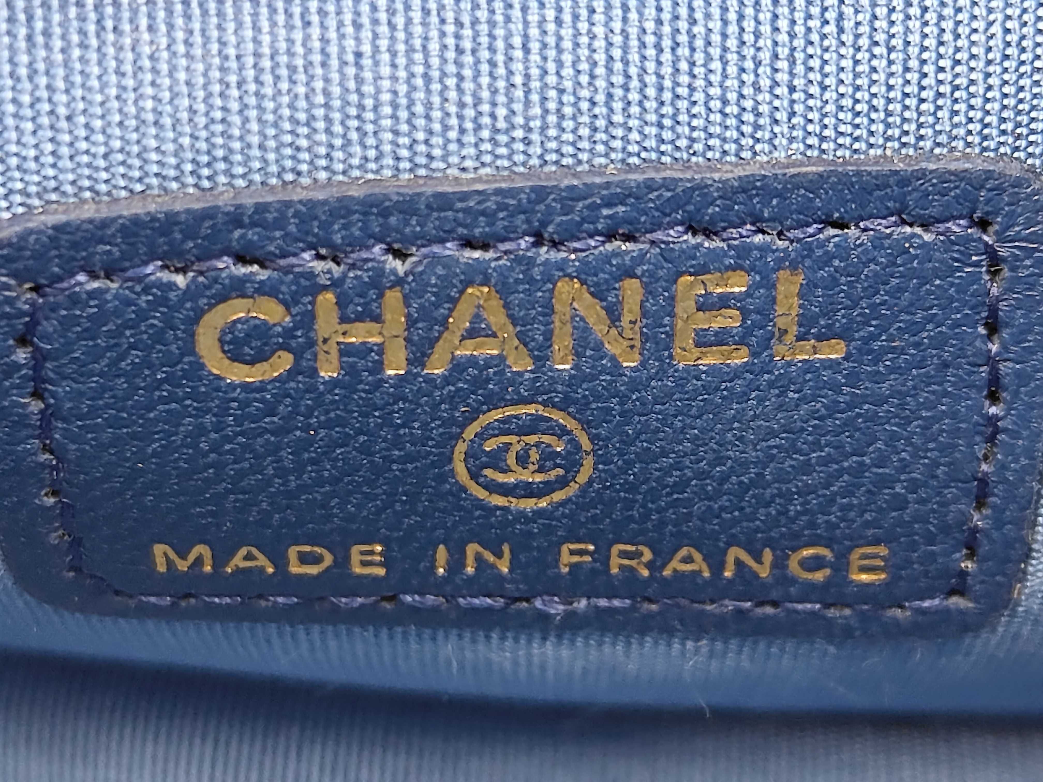Mini Matelassé Denim Shoulder Bag — view 10