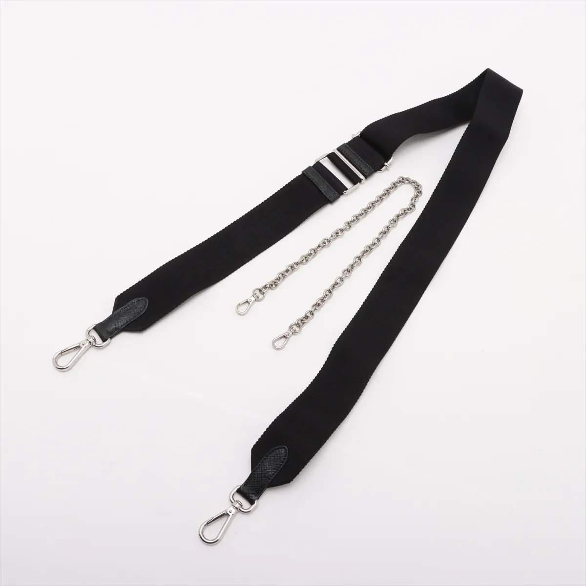 Tessuto Nylon x Leather 2WAY Shoulder Bag Black — view 5