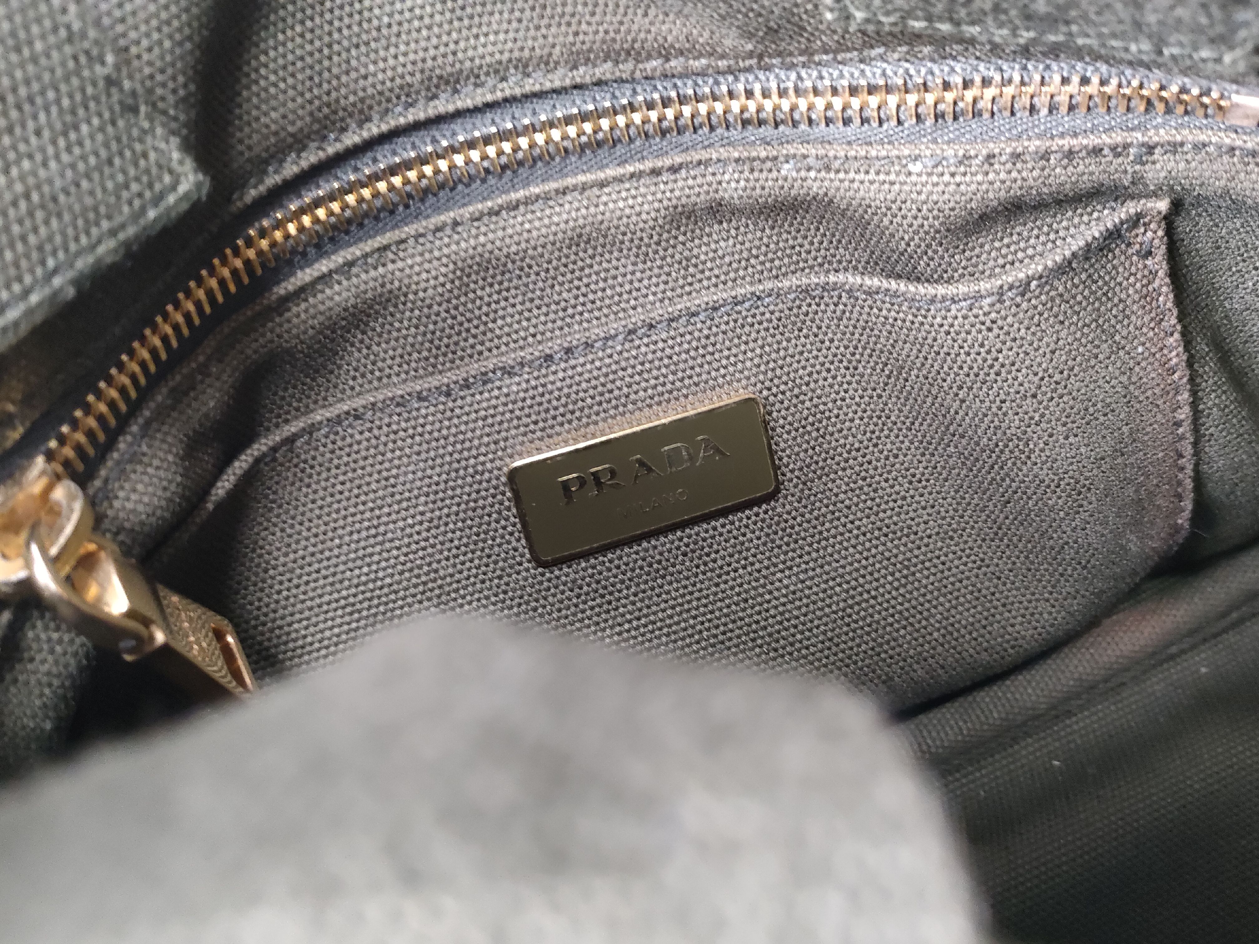 B2439G Canapa 2-way Shoulder Bag, Denim Black Shoulder Bag — view 13