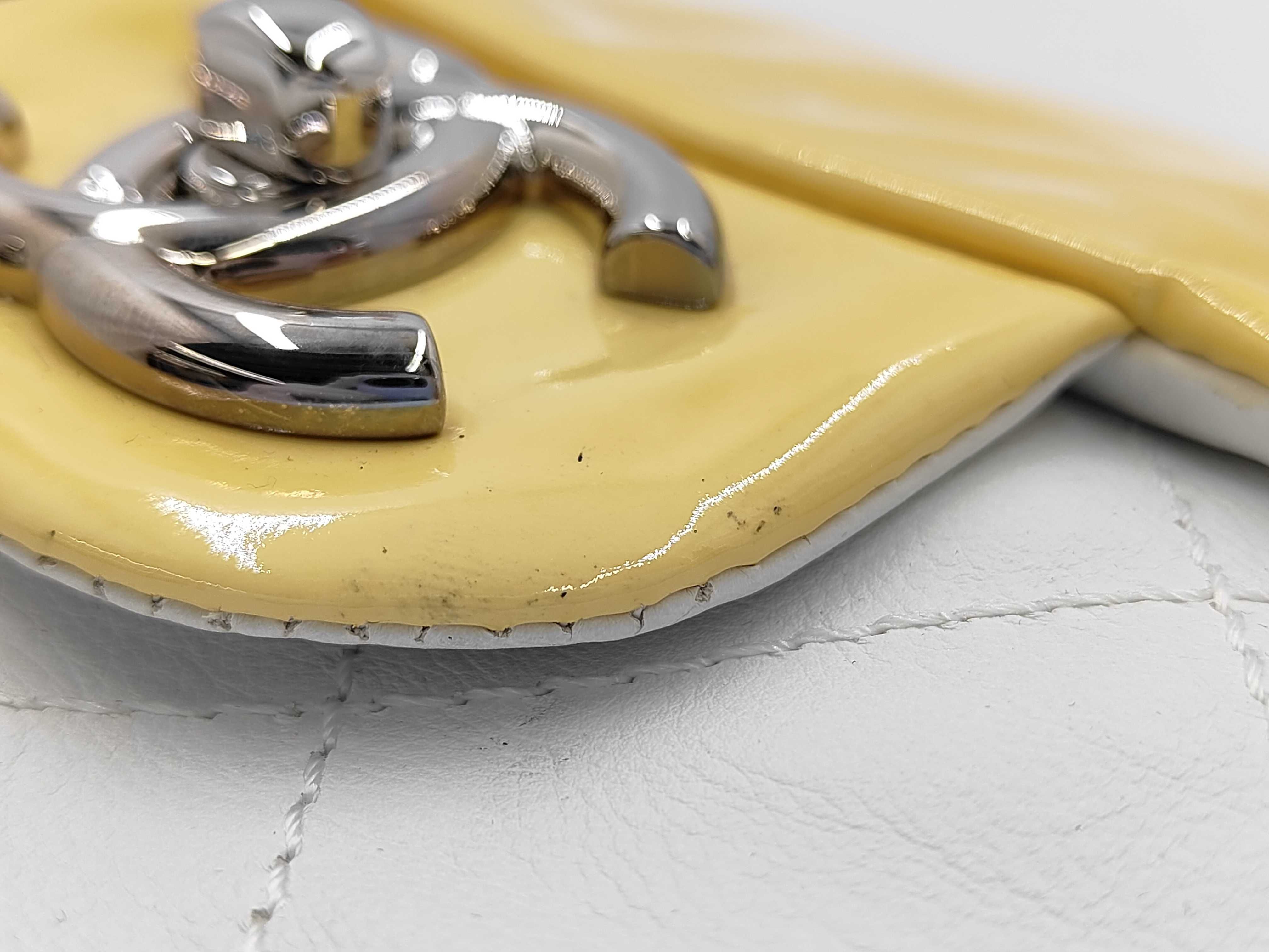 Chain Shoulder Leather Yellow Shoulder Bag — view 7